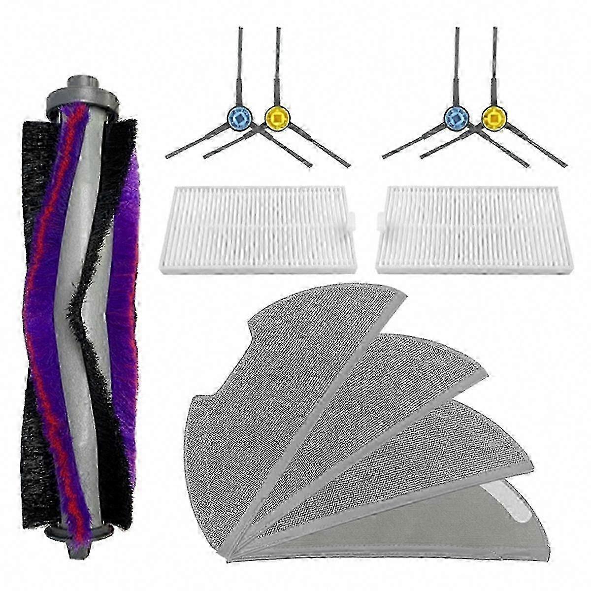Eureka E10s Ersatzteilset – 1 Hauptbürste, 2 Filter, 4 Reinigungstücher, 4 Seitenbürsten Für Saugroboter
