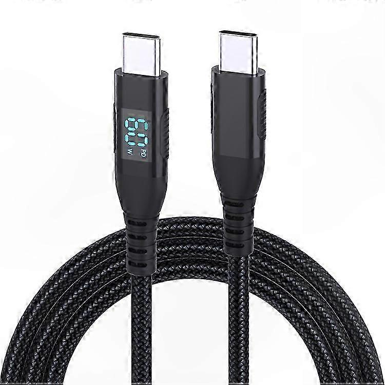 Meter Langes, Geflochtenes Usb-c-zu-usb-c-kabel, 60-w-schnellladung Und Datenübertragung Für Smartphones Und Tablets, Power-delivery-kompatibel, Robuste Konstruktion