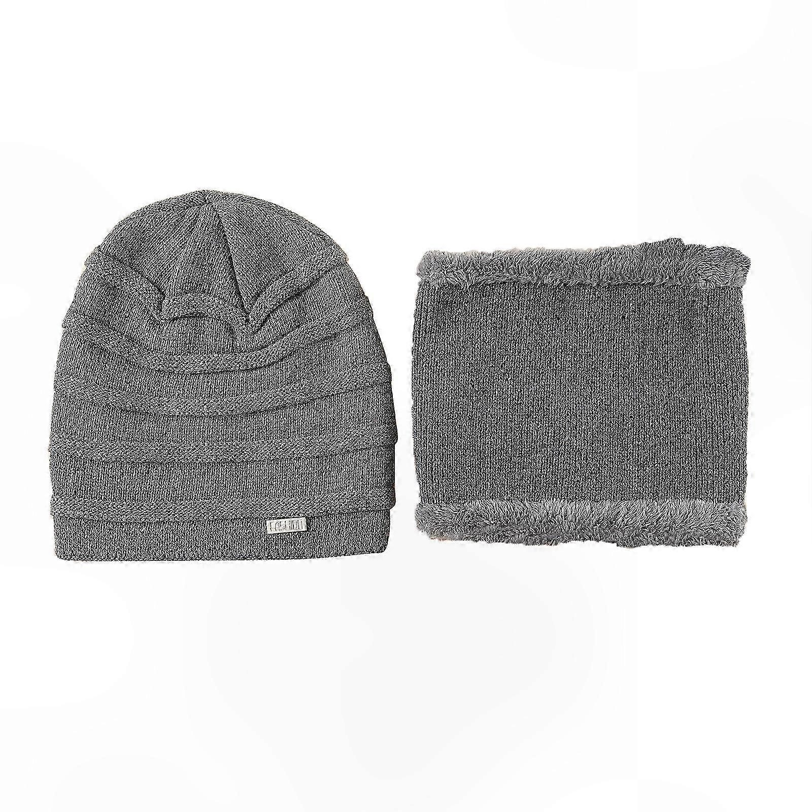 Fleece-nackenwärmer Für Damen Und Herren, Warmer Strick-nackenwärmer Aus Wolle, Wendbare Wintermütze, Fleecegefütterter Schal, Khaki, Unisex Herbst