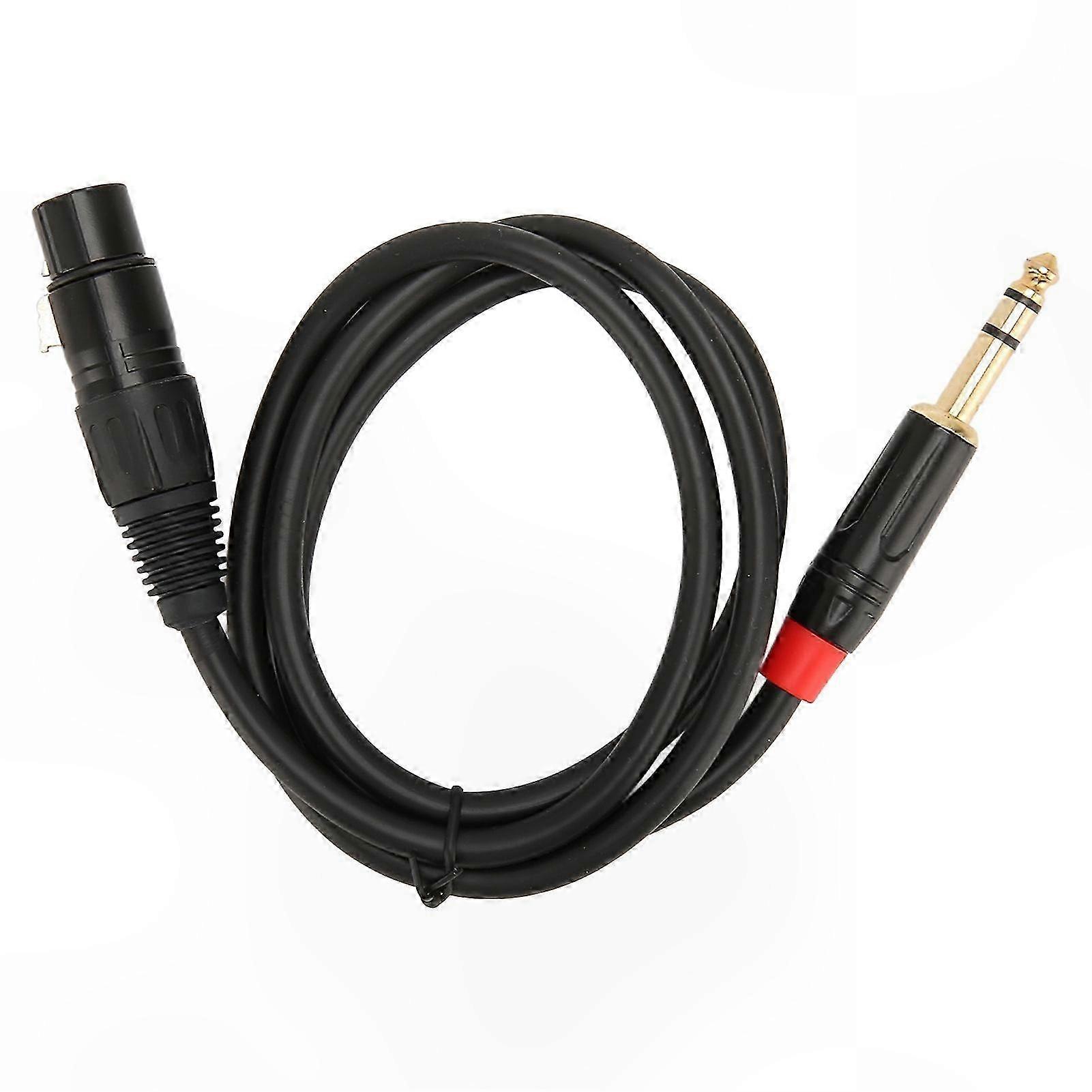1 M Langes Xlr-buchse-auf-6,35-mm-trs-stereo-audiokabel Für Instrumente Und Musikgeräte