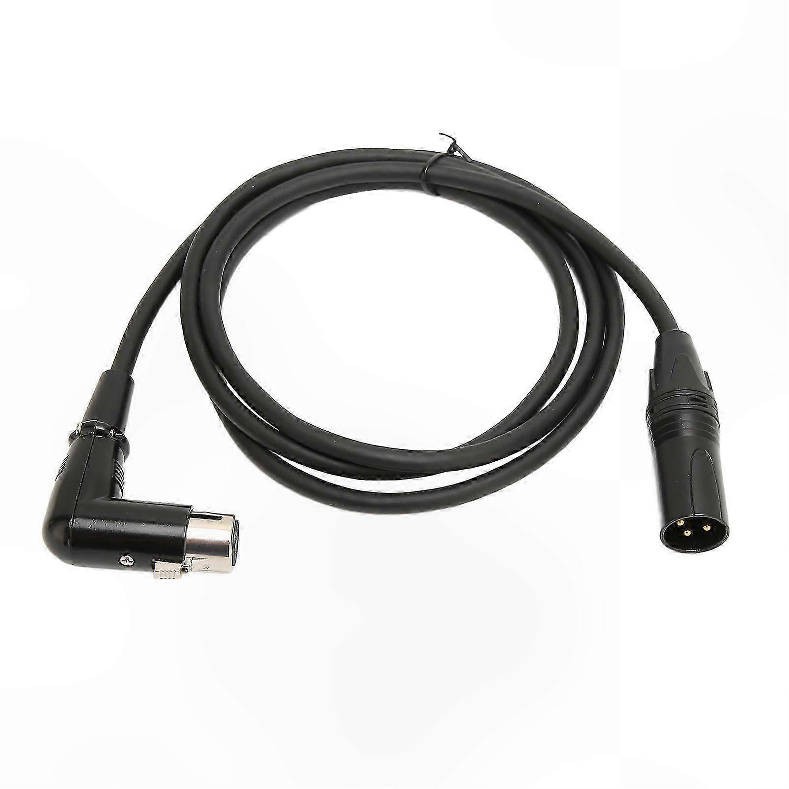 Xlr 3-poliges Mikrofonkabel (stecker Auf Buchse), Rechtwinkliger Stecker, 1,5 M (4,9 Fuß) Für Mikrofone Und Beschallungsanlagen.