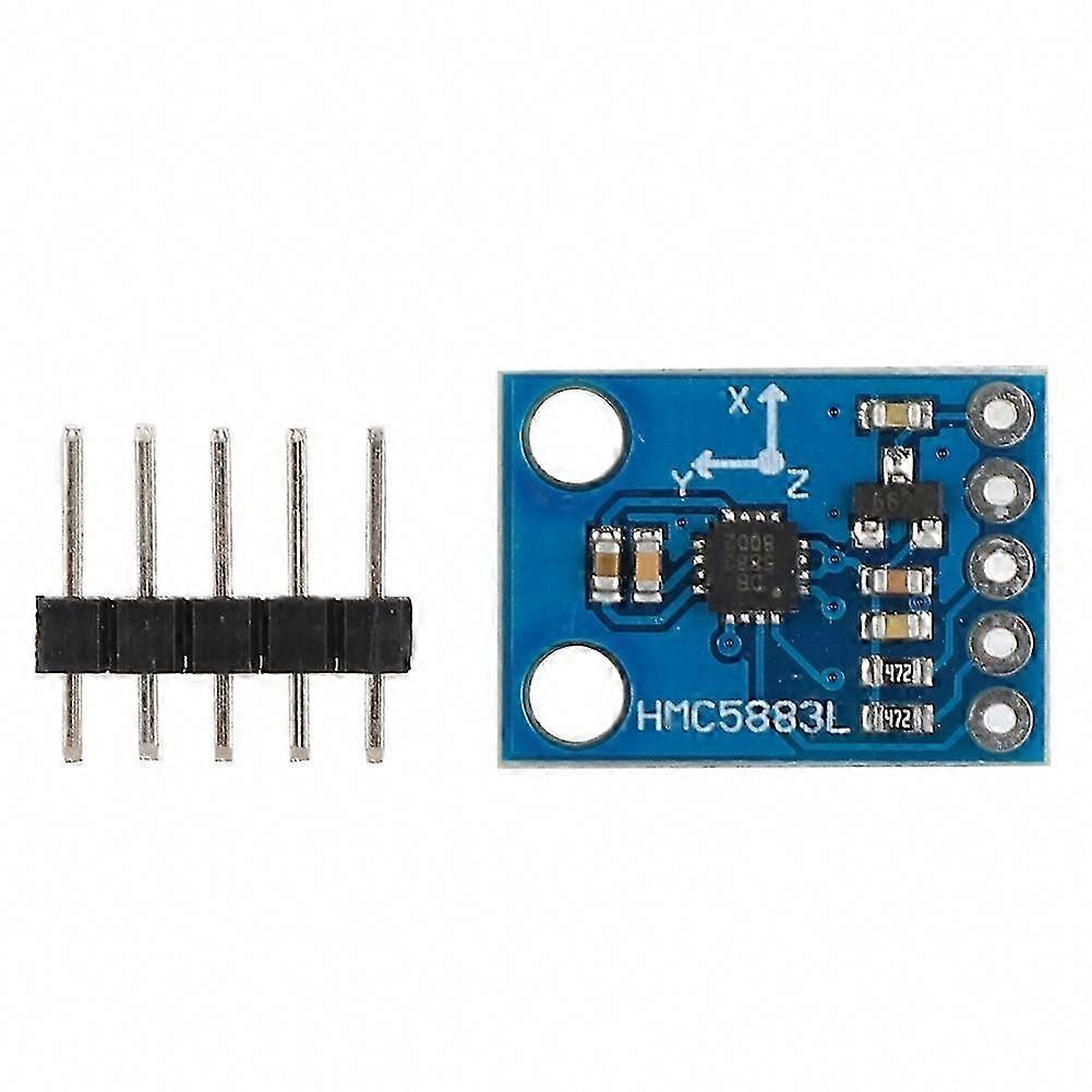 Hmc5883l Triaxialer Magnetfeldsensor, Elektronisches Kompassmodul Ohne Kalibrierung Für Diy-projekte Und Elektronikbastelarbeiten