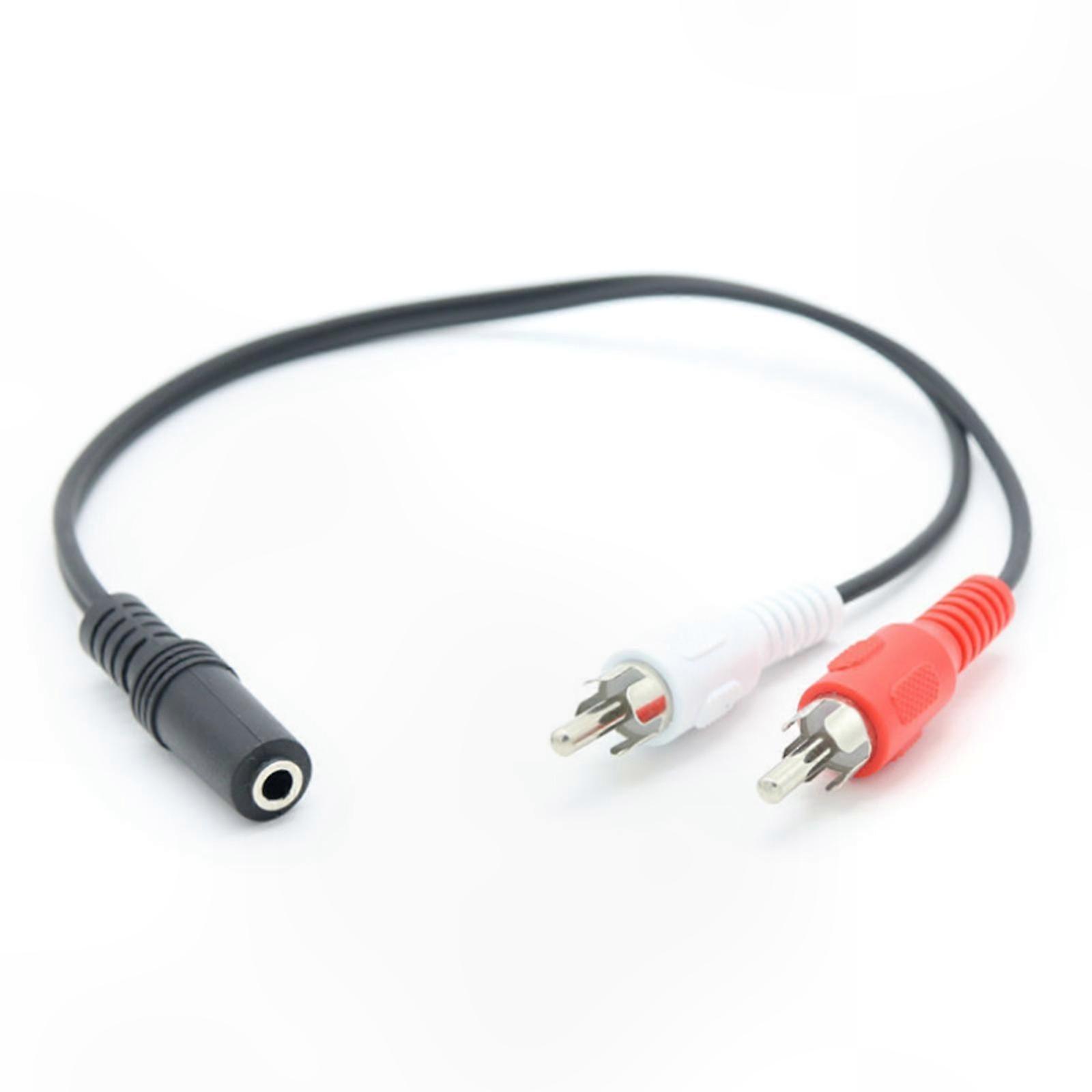 3,5-mm-stereo-klinkenbuchse Auf 2 Cinch-adapterkabel, Audiokabel Für Mikrofon Zum Verstärker, Verbindungskabel Für Multimediageräte