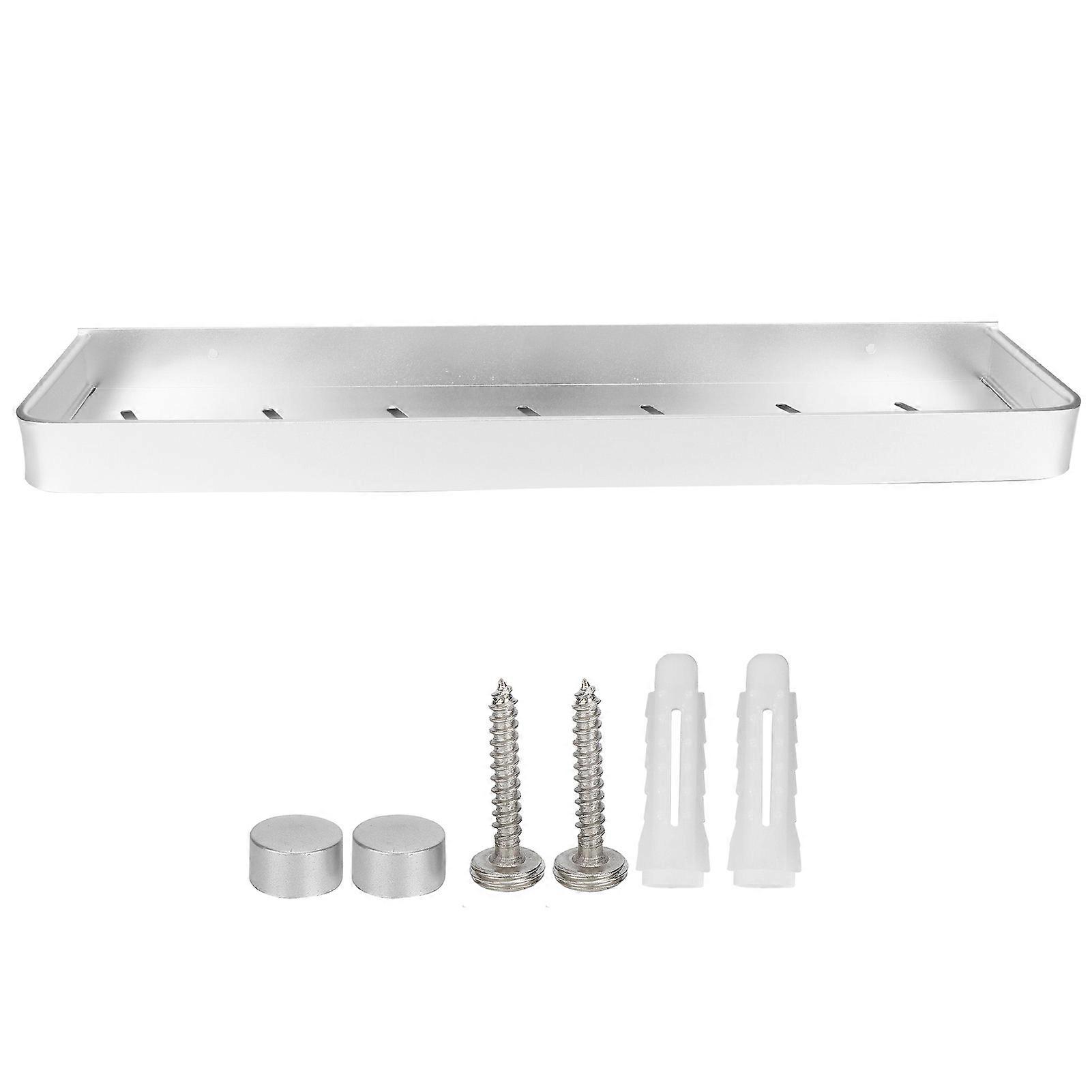 Wandregal Aus Aluminium Fürs Badezimmer, Einlagige Duschablage, Aufbewahrung Für Shampoo, Inklusive Befestigungsmaterial