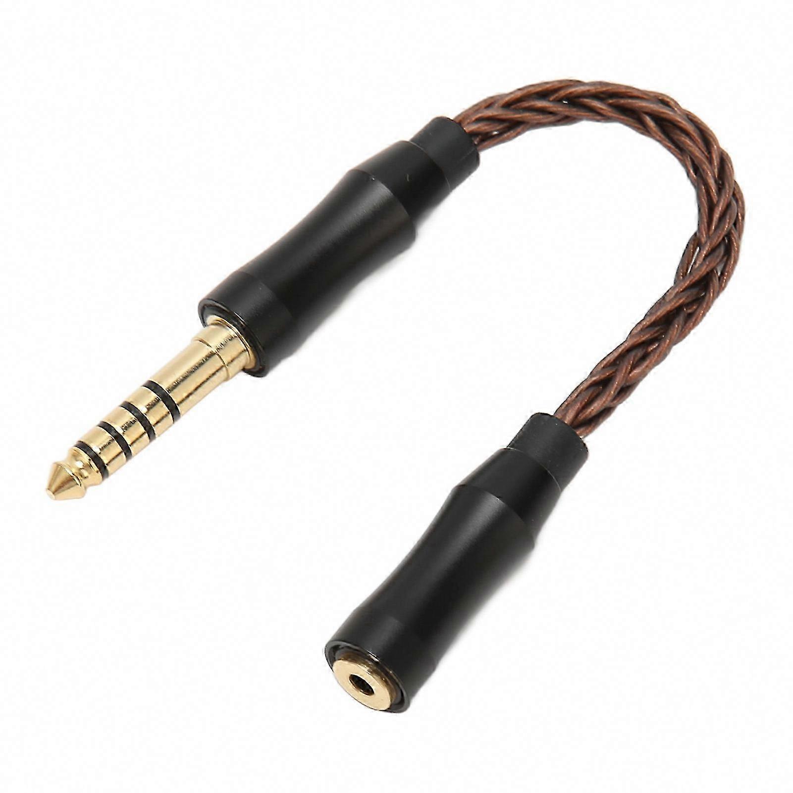 Adapterkabel 4,4-mm-stecker Auf 2,5-mm-buchse, Monokristallines Kupferkabel Für Kopfhörer Und Lautsprecher, 14 Cm Lang, Bronzefarben, Hochwertige Audioverbindung