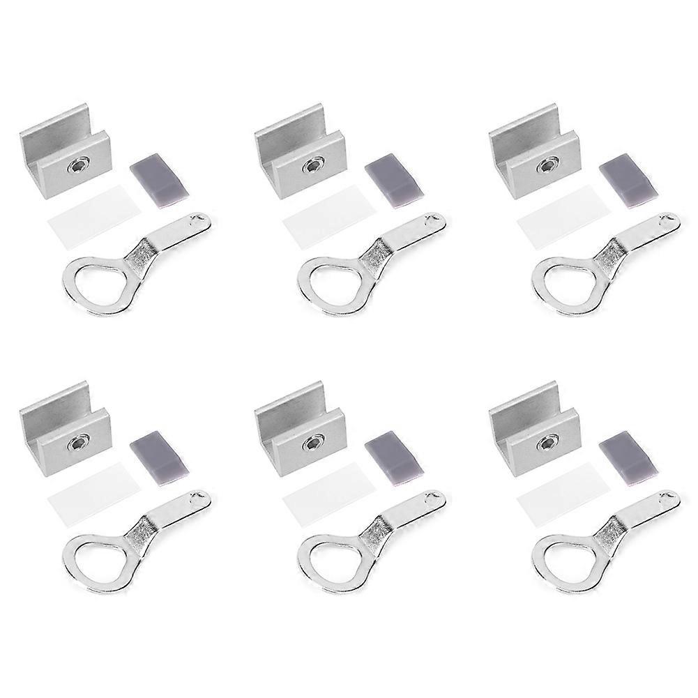 6 Verstellbare Schiebefensterverriegelungen Aus Aluminiumlegierung, Sicherheitsstopper Für Fenster, 6er-set