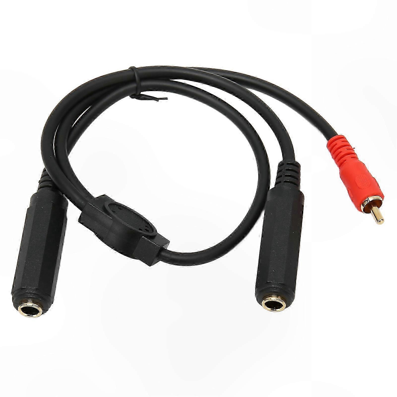 19,7 Zoll Stereo-y-adapterkabel, Rca-stecker Auf 6,35 Mm Vergoldete Buchse, Für Audiogeräte, Vergoldetes Anschlusskabel, 50 Cm Länge, Hifi-zubehör.