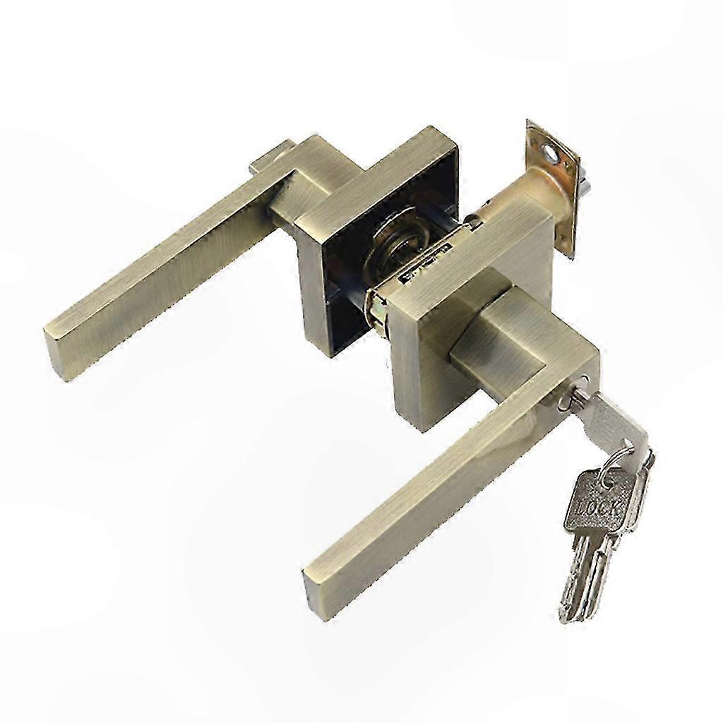 Robuste Innentürgriffe Mit Vorder-/rückhebeln Für Schließzylinder, Sicherer Eingang, Badezimmer Und Schlafzimmer, Komplettes Set.