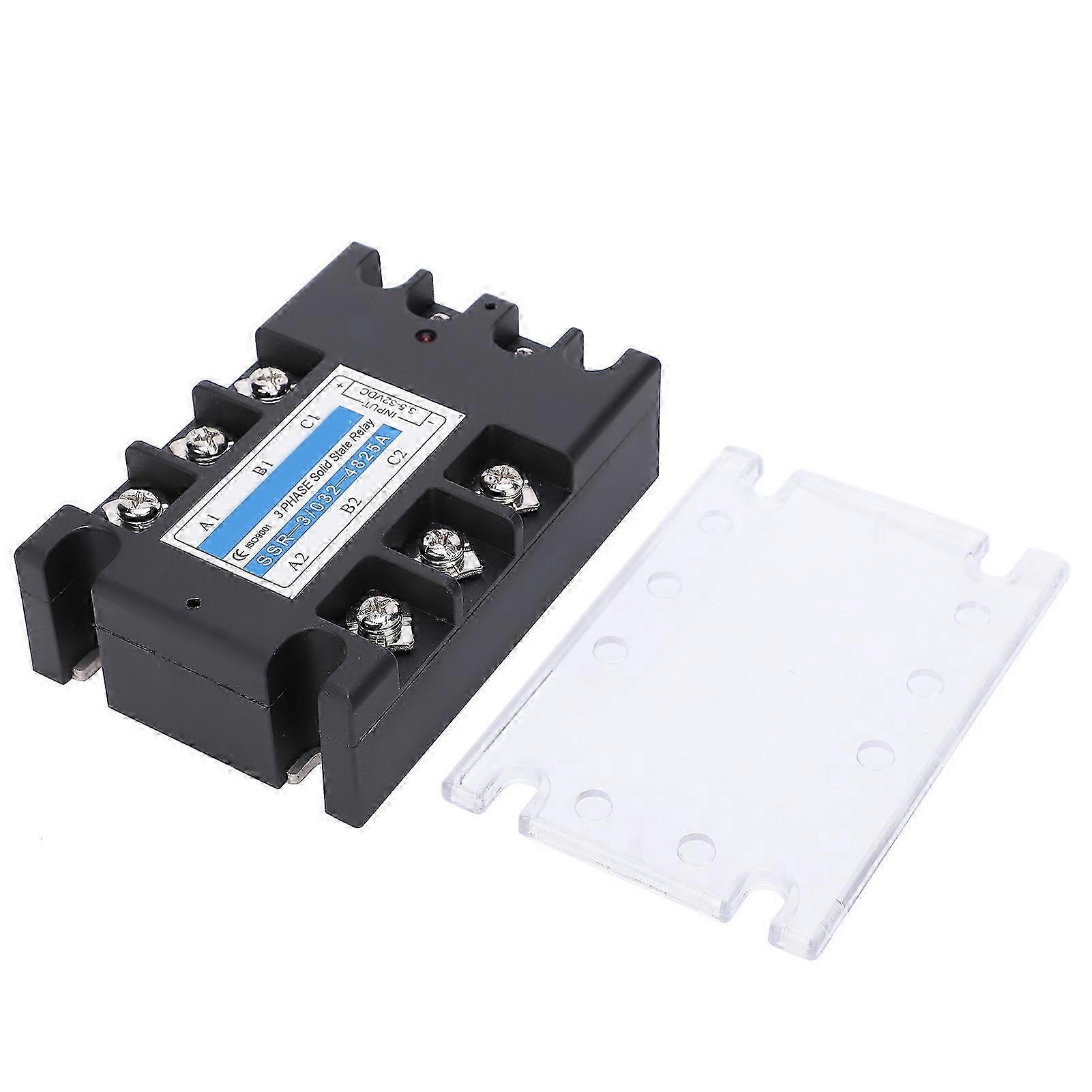 Dreiphasen-halbleiterrelais 25a 480v Ac, Dc-steuerung Ssr-3/032-4825a, Industrieausrüstung, Robustes Schalten Für Ohmsche Lasten, Zuverlässiges Leistungsmodul.