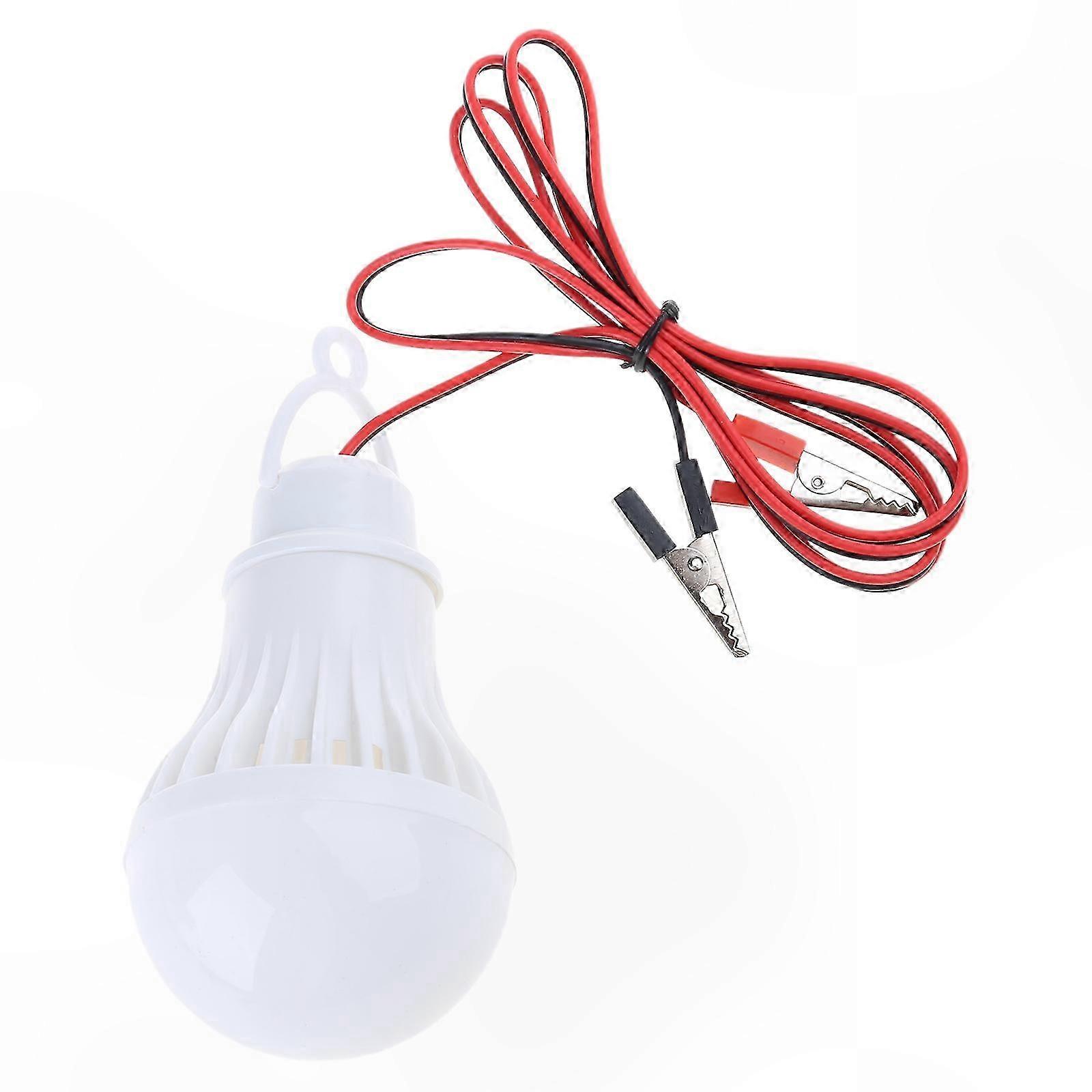 12-v-led-campinglampe, Tragbare Glühbirne Mit Haken, Zeltbeleuchtung Und Nachtangeln, Robustes Abs-material, Ideal Zum Aufhängen Im Freien