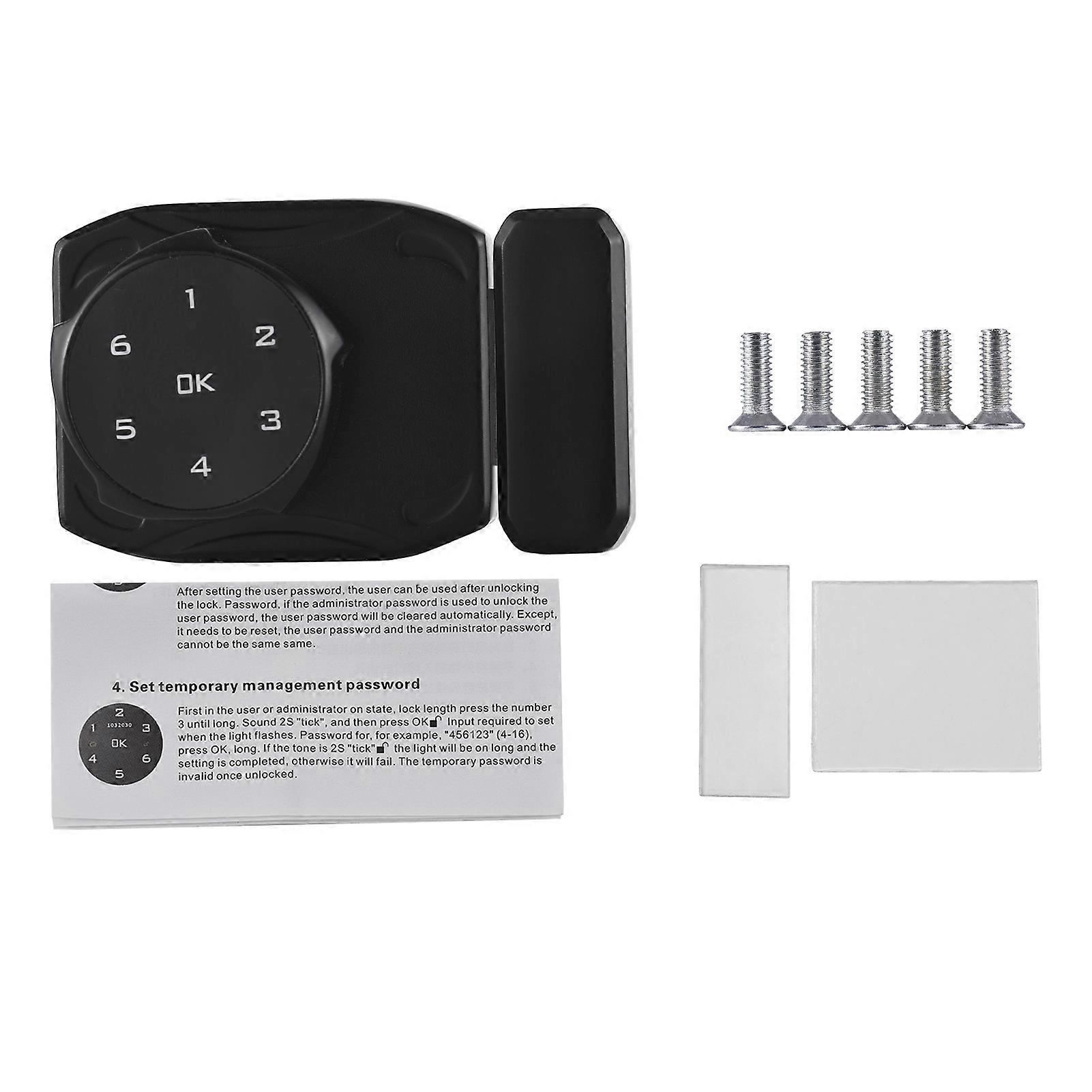 Induktionsgesteuerte, Schlüssellose Elektronische Schlösser Für Schränke, Kompatibel Mit Glas Und Holz 3-12 Mm Dick, Schubladen Und Sideboards, Intelligentes Universalpaket.