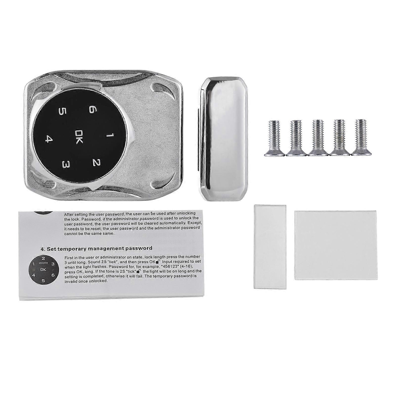 Schubladentresor Aus Holz Oder Glas (3–12 Mm), Schlüsselloses Elektronisches Induktionsschloss, Universell Und Intelligent Für Schränke, Schubladen Und Kommoden, Moderne Sicherheit, Einzelverpackung