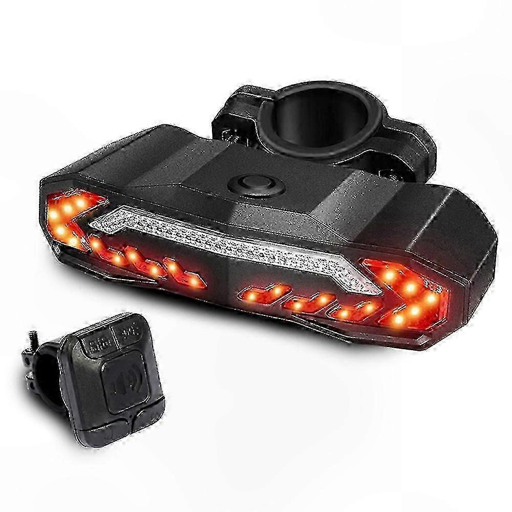 Rücklicht Für Fahrräder Mit Leds, Blinkern, Diebstahlalarm Und Ipx5-wasserschutz – 5-in-1-sicherheitsbeleuchtung Für Outdoor-radtouren, Signalisierung Und Schutz.