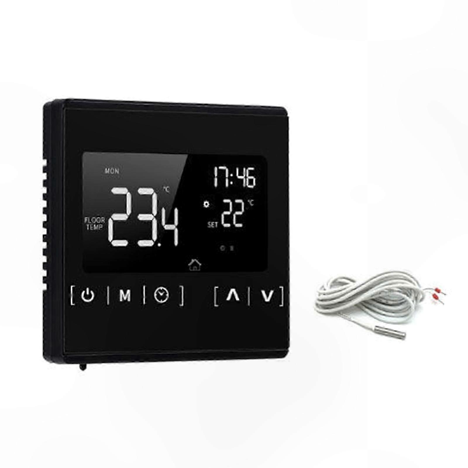 Intelligenter Programmierbarer Wlan-thermostat Für Fußbodenheizung Und Gastherme, Touchscreen, Raumtemperaturregler, Moderner Wandregler.
