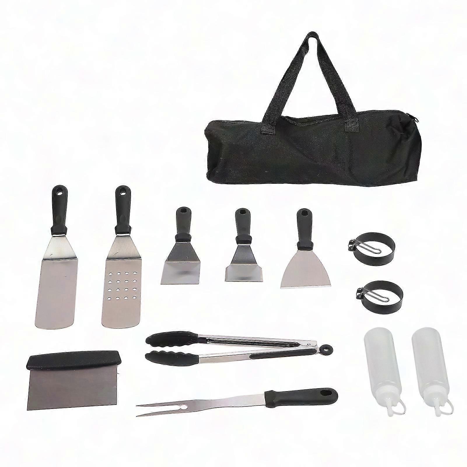 12-teiliges Grillzubehör-set – Edelstahl-set Für Outdoor-kochen Und Camping, Multifunktionale Grillutensilien