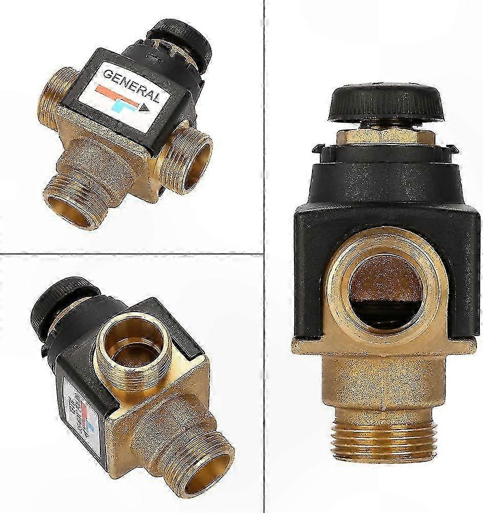 Thermostatmischer Dn20 Zur Wassertemperaturregelung, Präzises Mischventil, Wandmontage, Messinggehäuse, Für Den Privaten Und Gewerblichen Gebrauch.