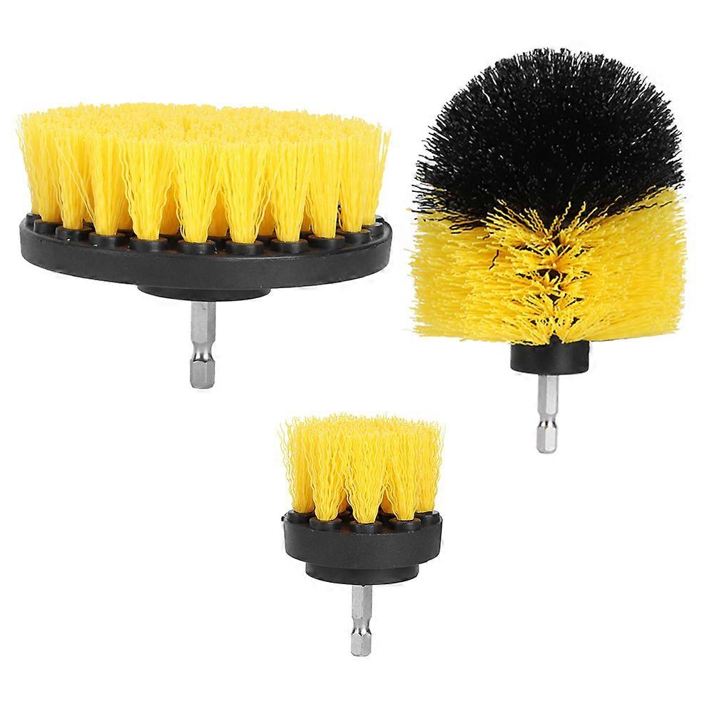 Set Mit 3 Nylonbürsten (5 Cm/9 Cm/10 Cm) Für Bohrmaschinen, Zur Reinigung Von Badezimmerfliesenfugen