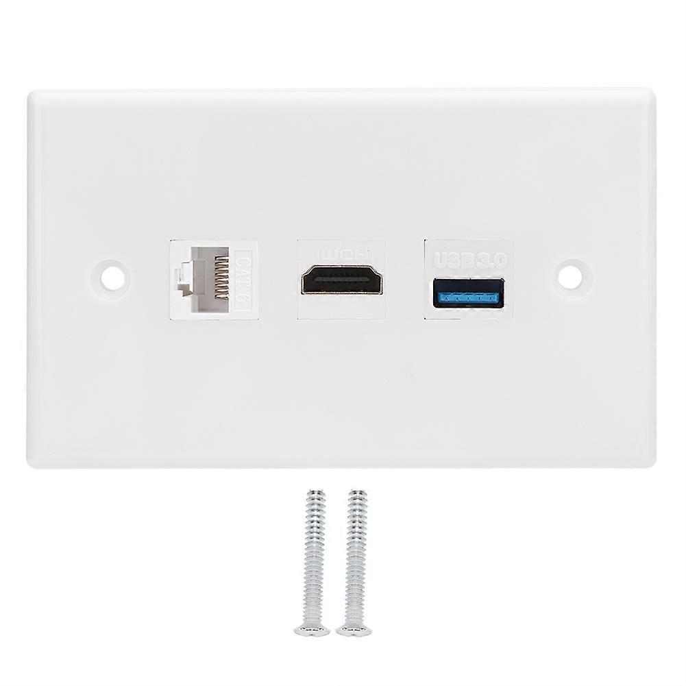 Us-standard-wandclippanel, Cat6-hdmi-usb-3.0-schnittstellenbuchse, Montageplatte Für Den Hausgebrauch
