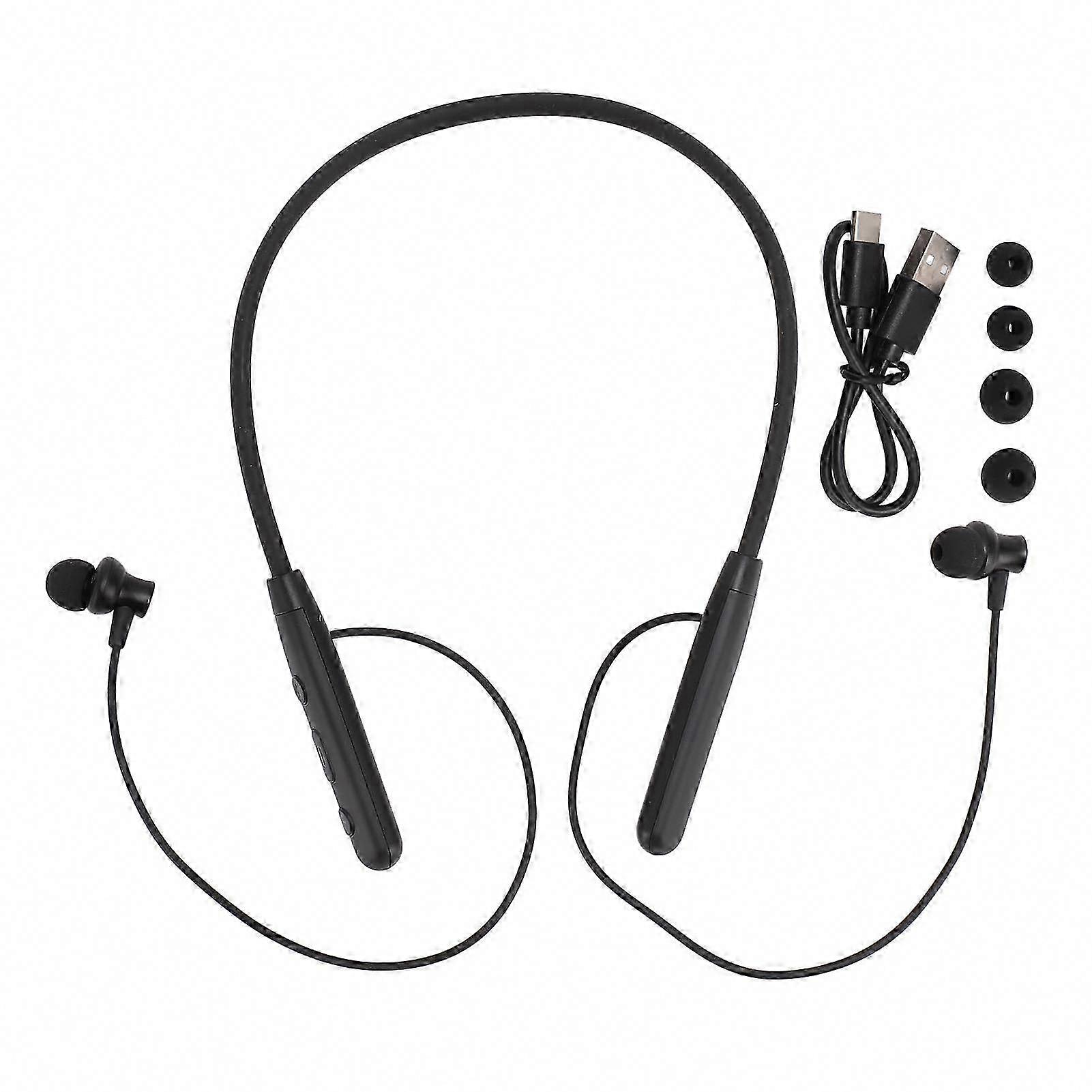 Kabelloser Bluetooth 5.3 Nackenbügel-kopfhörer, Geräuschunterdrückung, 150-mah-akku, Typ-c-ladeanschluss, Magnetische 2,4-ghz-ohrhörer