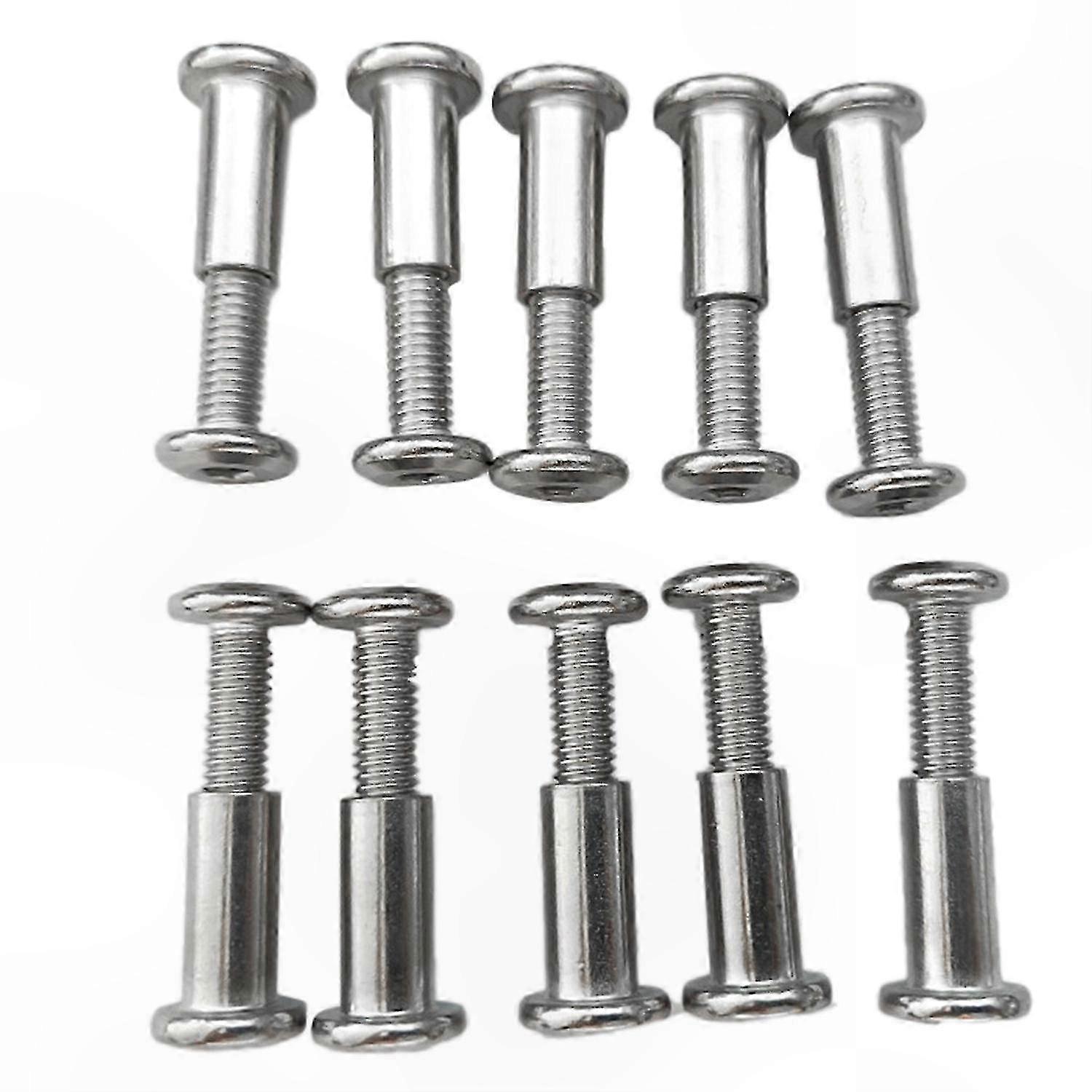 Packung Mit 20 Druckschrauben Für 8-mm-bohrungen, M6x20 Mm Außengewinde Und M6x18 Mm Innengewinde, Befestigungsschrauben Für Leder, Zubehör