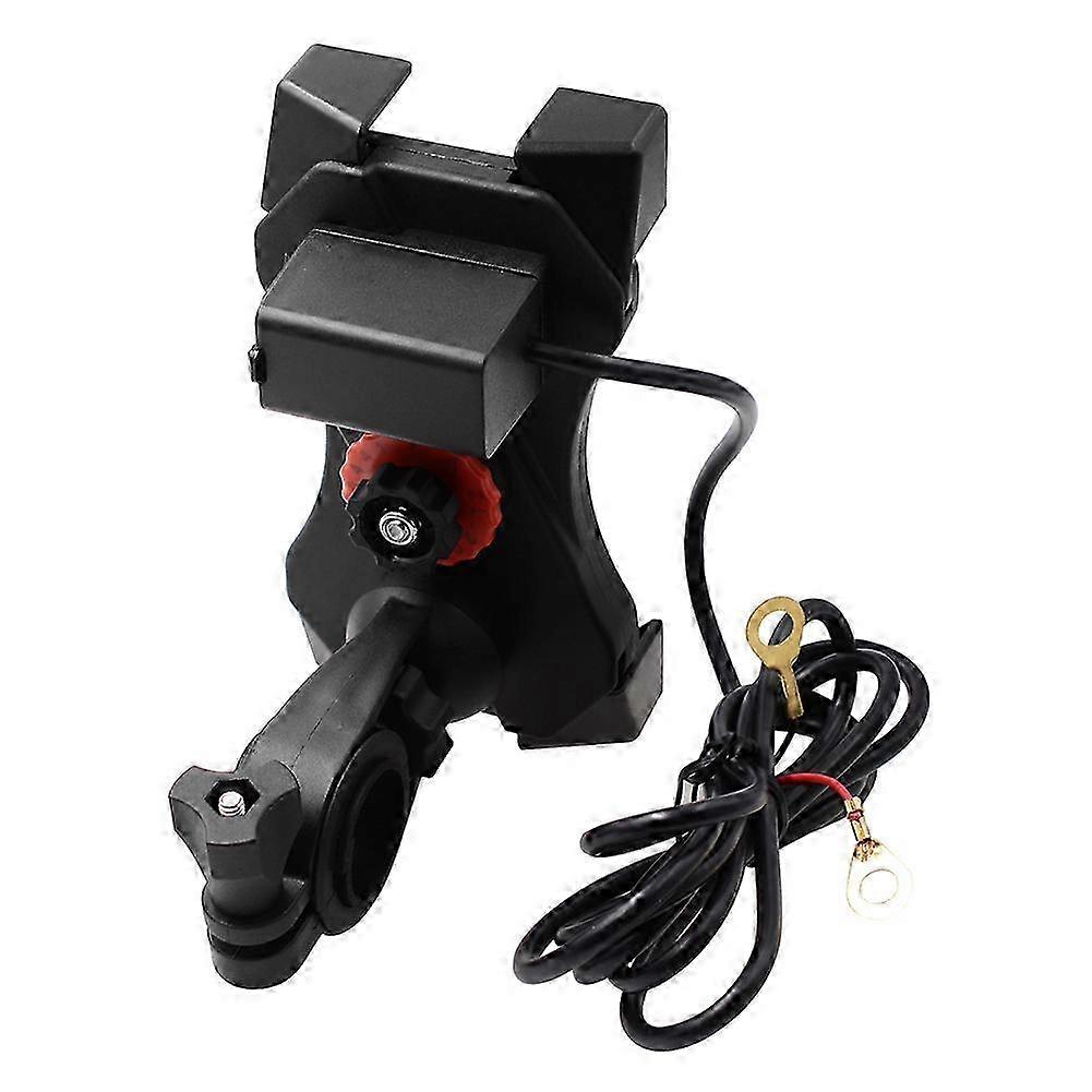 Universelle Motorrad-handyhalterung Mit Usb-ladegerät, Lenkerhalterung Für Smartphones Von 3,5 Bis 6,0 Zoll, Robuste Handyhalterung