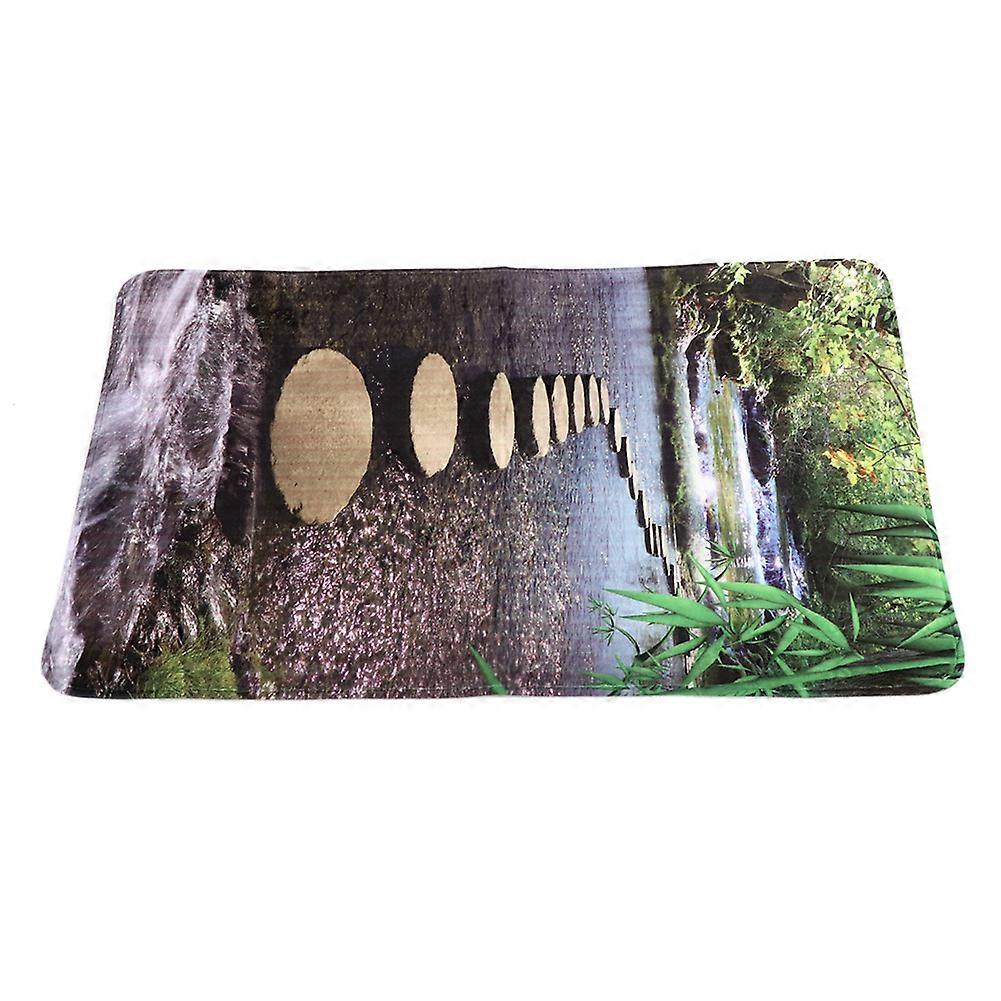 Rutschfeste Badezimmermatte, Dekorativer Naturteppich Für Den Eingangsbereich, 50 X 80 Cm, Rutschfester Teppich Für Den Innenbereich, Ideal Für Flur Und Küche, Organisches Muster, Hochwertige Verarbei
