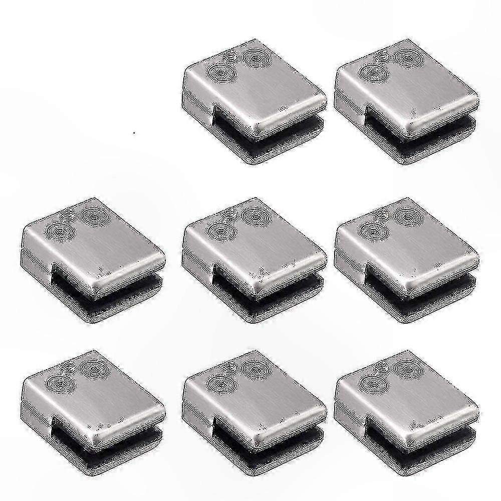 Set Mit 8 Befestigungsclips Aus Edelstahl, 68 Mm Quadratische Clips Mit Flacher Rückseite Für Stabile Montage