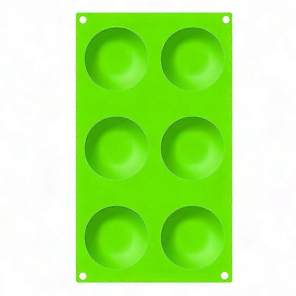 Silikon-muffinform Mit 6 Mulden, Ideal Für Gebäck, Puddings, Schokolade, Eiscreme Und Kekse, Diy-dekorationswerkzeug, Wiederverwendbar Und Antihaftbeschichtet.