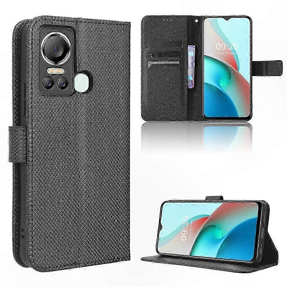 S18 S663l Handyhülle Aus Diamantgemustertem Leder, Robuste Schutzhülle Mit Elegantem Finish, Stoßfeste Hülle Für Smartphones.