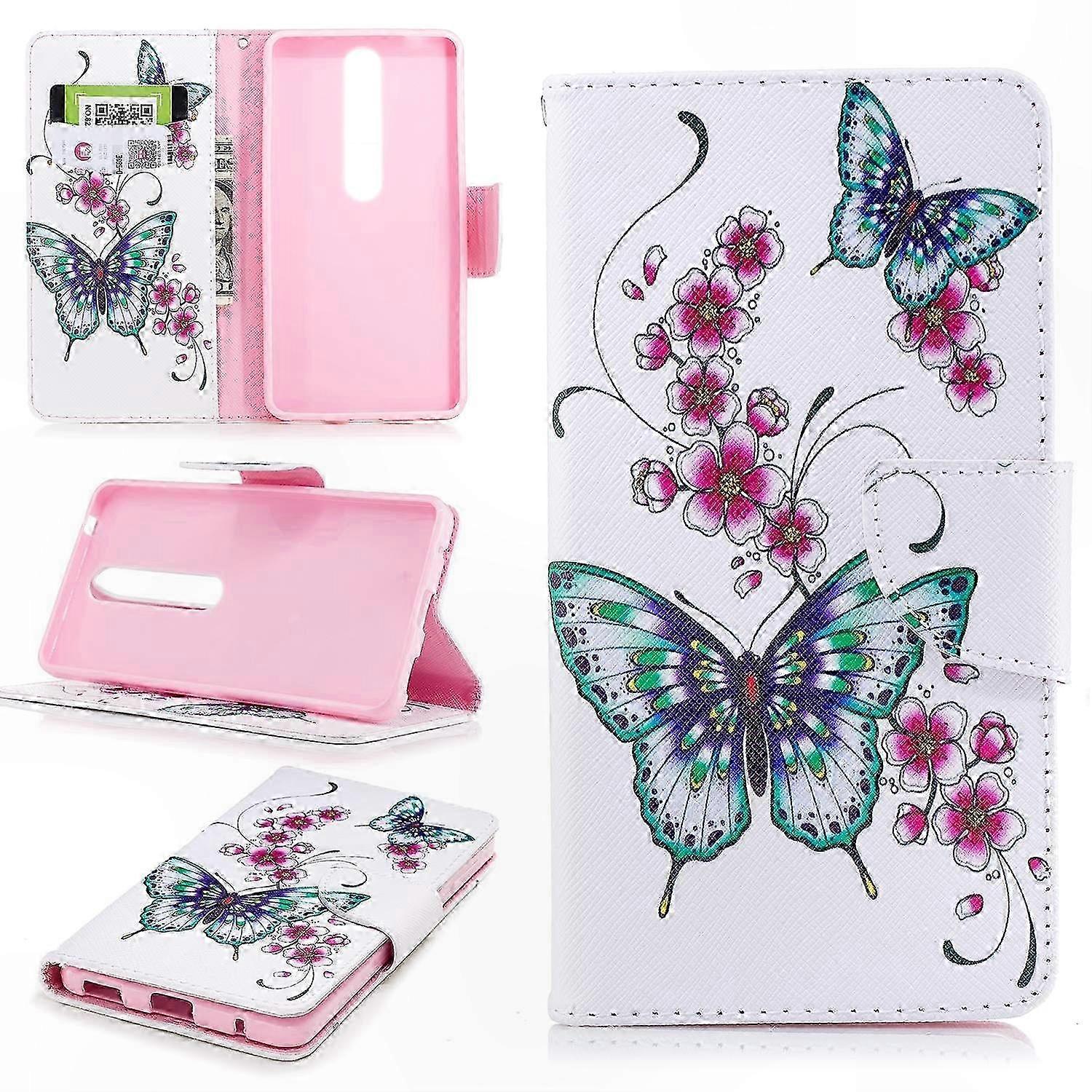 Gemusterte Pu-lederhülle Für 5,5-zoll-smartphones, Robuste Schutzhülle Mit Aufgedrucktem Design, Elegante Hülle Für 14 Cm Mobiltelefone