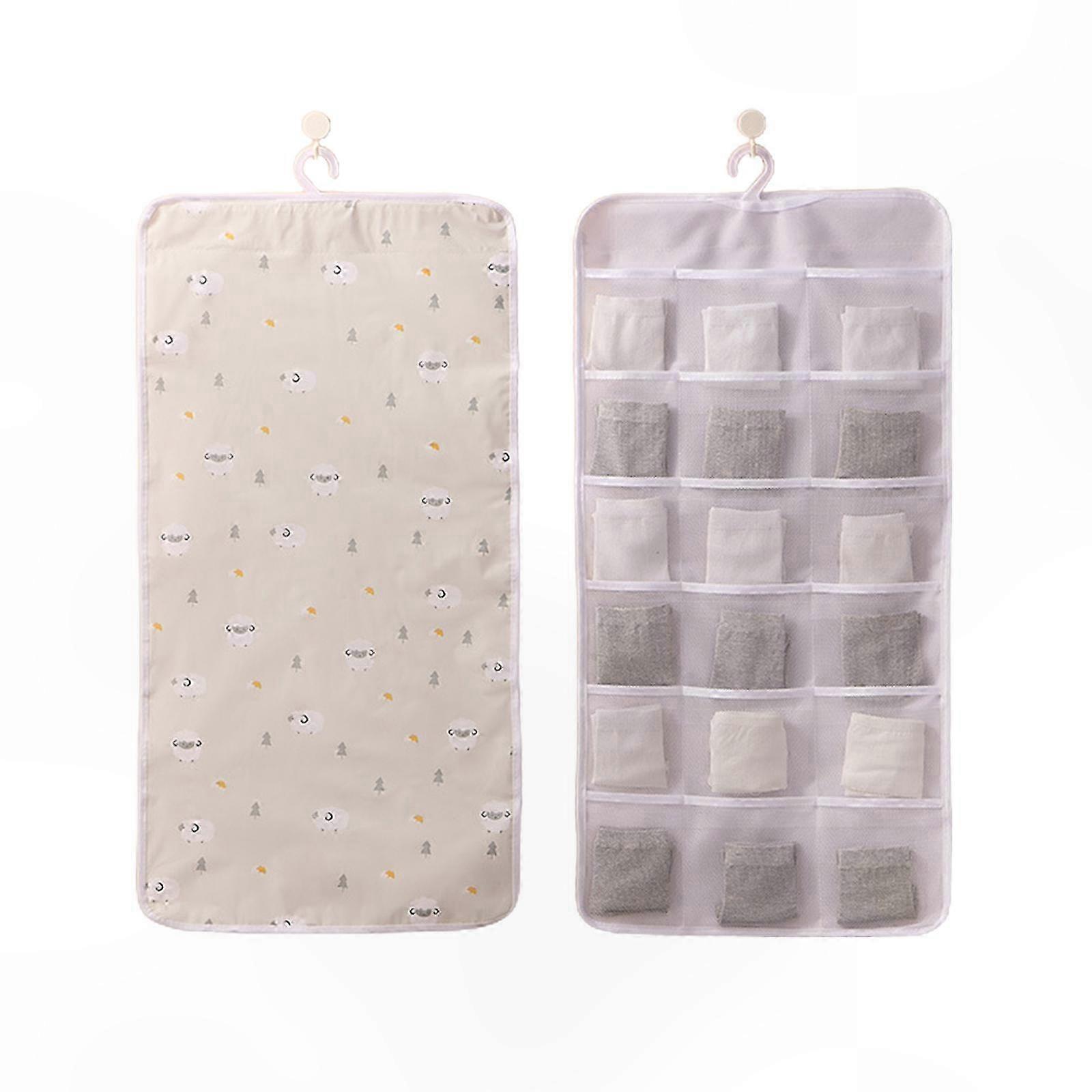Hängender Organizer Mit Mehreren Fächern Zur Aufbewahrung Von Socken, Unterwäsche Und Kleidung, Aufbewahrungstasche Für Wand Oder Tür, Organizer Für Kleinteile, Tasche Mit Rückentaschen, Für Kleidersc
