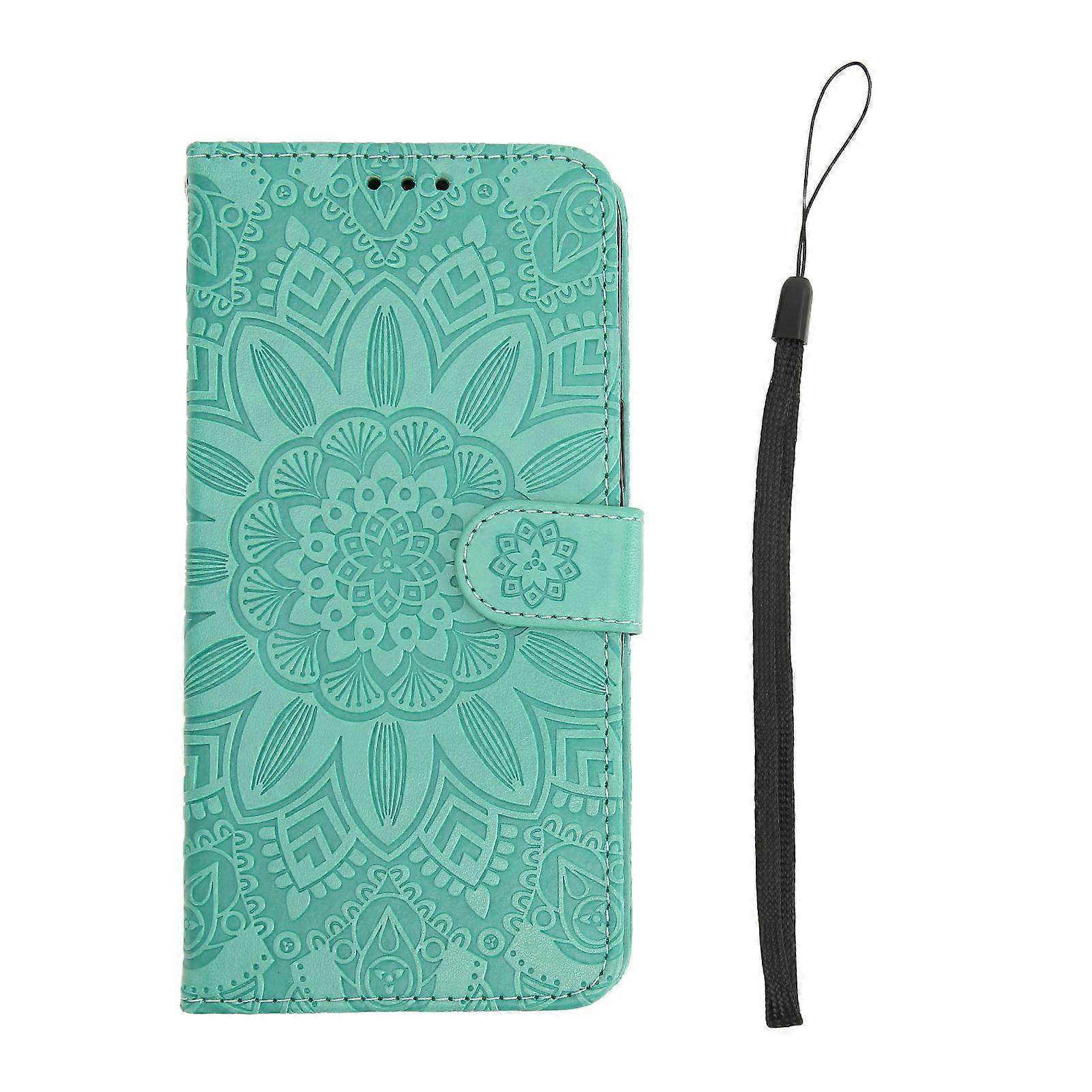 Iphone 14 Pro Brieftaschenhülle, Pu-leder, Blumenmuster, Mit Kartenhalter Und Ständer, Schutzhülle