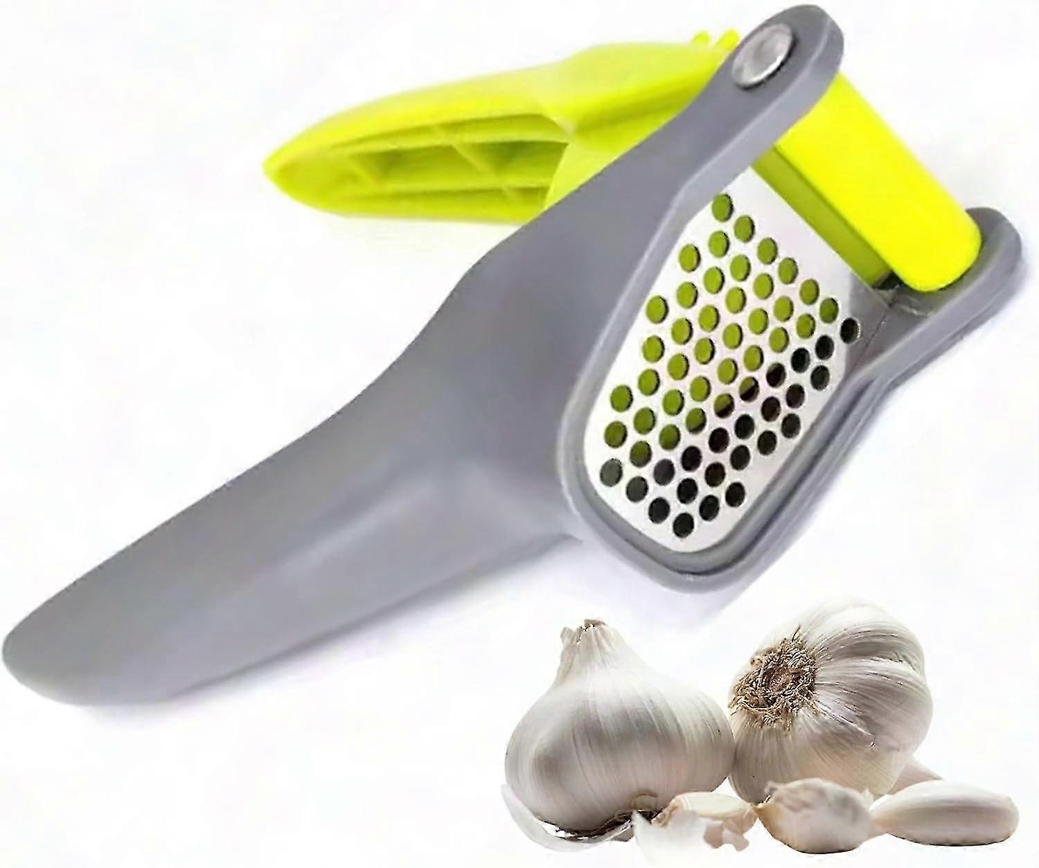 Robuste, Handliche Und Leicht Zu Reinigende Knoblauchpresse Aus Edelstahl – Ein Langlebiges Küchenaccessoire Zum Zerkleinern Von Knoblauch, Ideal Für Den Täglichen Gebrauch In Der Küche.