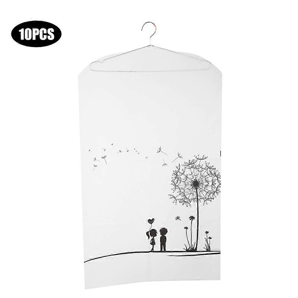 Wasserdichte Hängeaufbewahrungshülle Für Kleidung, 10er-set, Staubschutzhülle Für Mäntel Und Anzüge, 60 X 100 Cm, Textilschutz Für Ankleidezimmer.