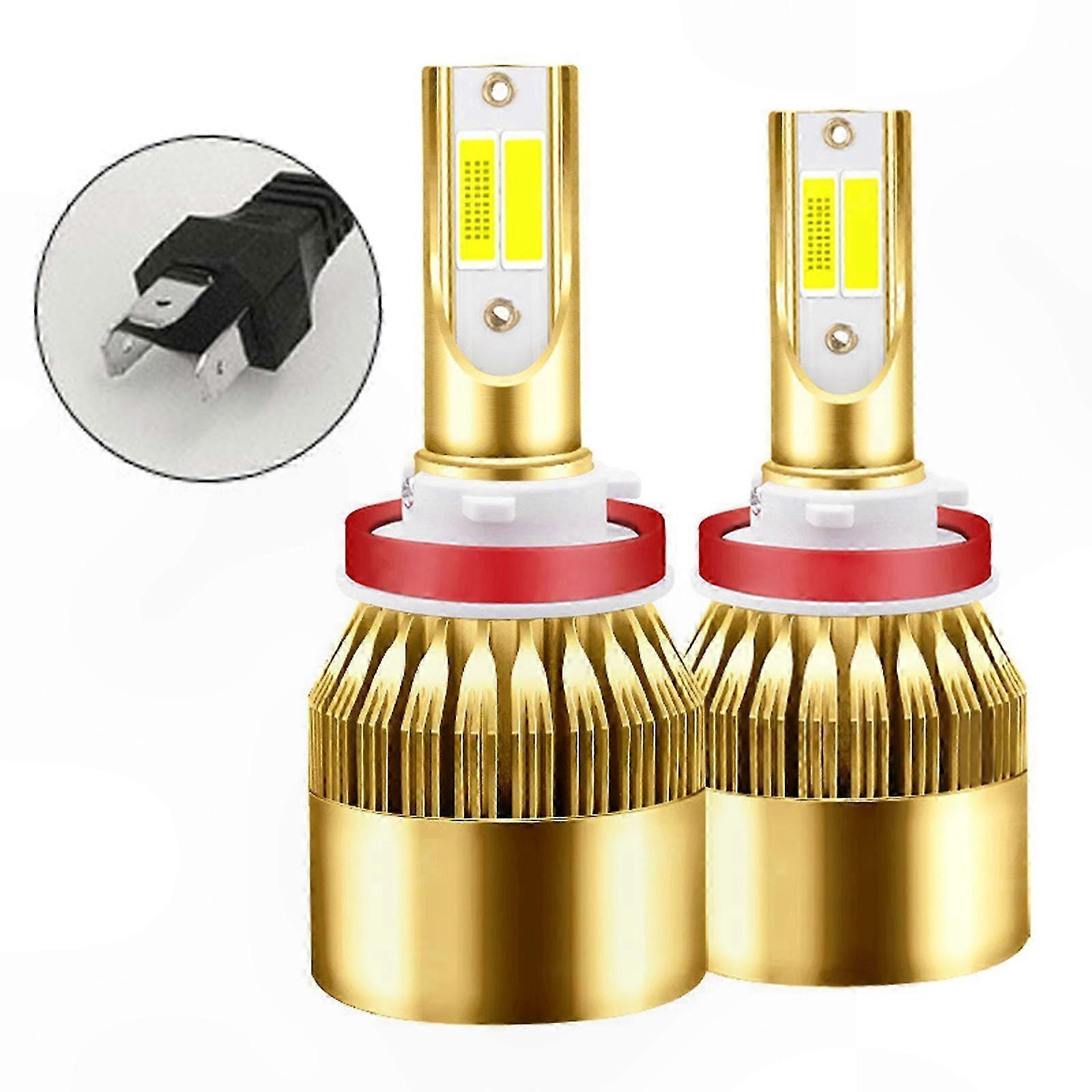 Paar Hochleistungs-led-scheinwerfer H4 H7 H11 H1 9003 9005 9006 Hb3 Hb2 Hb4, Abblend- Und Fernlichtlampen 3000k 6000k, Wasserdicht, Für Pkw Und Lkw Geeignet, Direkter Austausch, Intensive Ausleuchtung
