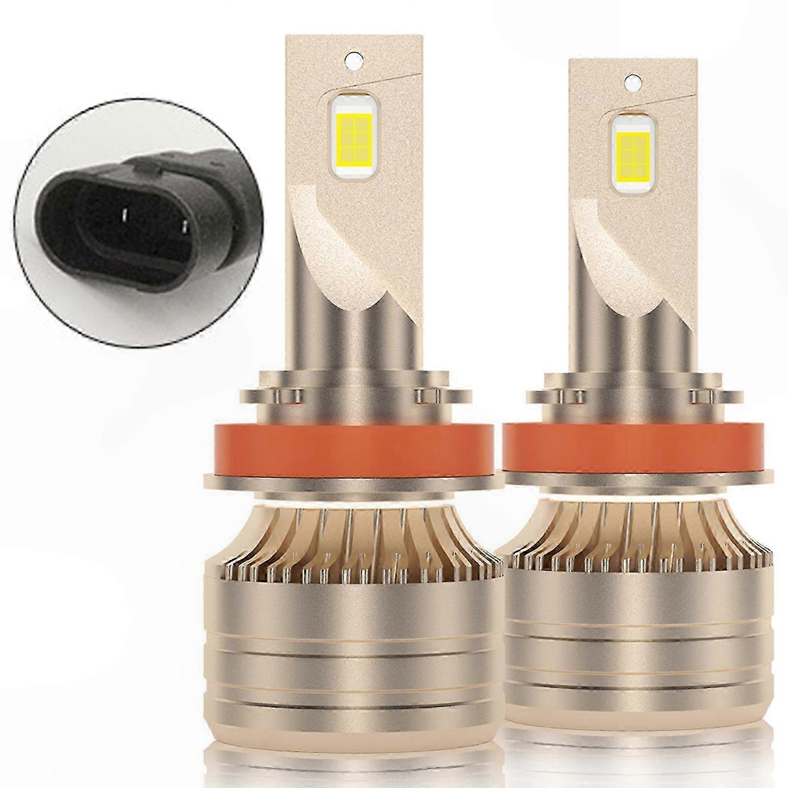 Led-scheinwerfer H4 H7 8000 Lm 6000 K Auto 9005 9006 H11 Hb3 Hb2 9003 Wasserfeste Glühbirnen 2er-pack