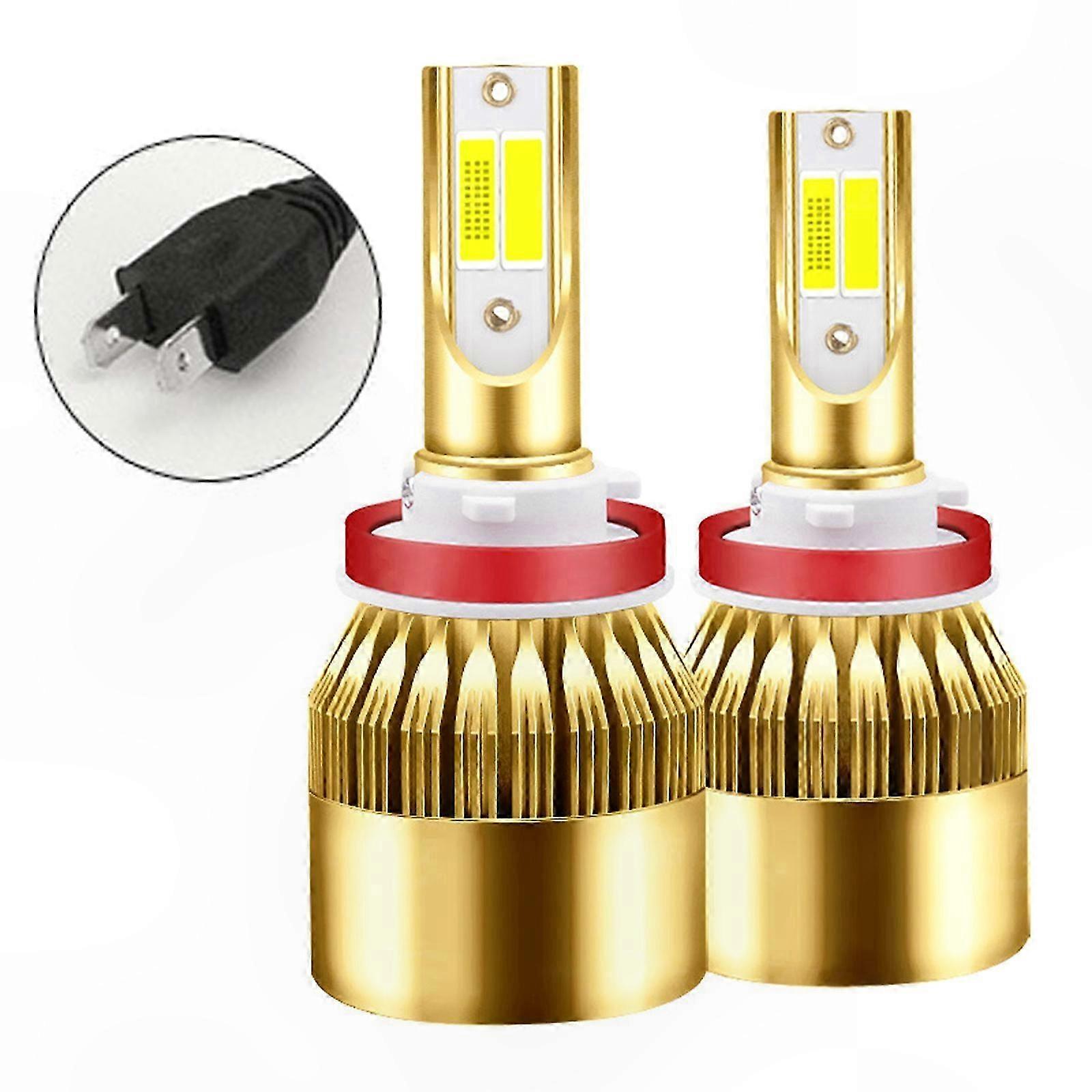 Paar Hochleistungs-led-autoscheinwerfer (3000k/6000k), H4, H7, H11, H1, 9003, 9005, 9006, Hb3, Hb2, Hb4, Nebelscheinwerferlampen, Wasserdicht, Zwei Helligkeitsstufen, Direkter Ersatz
