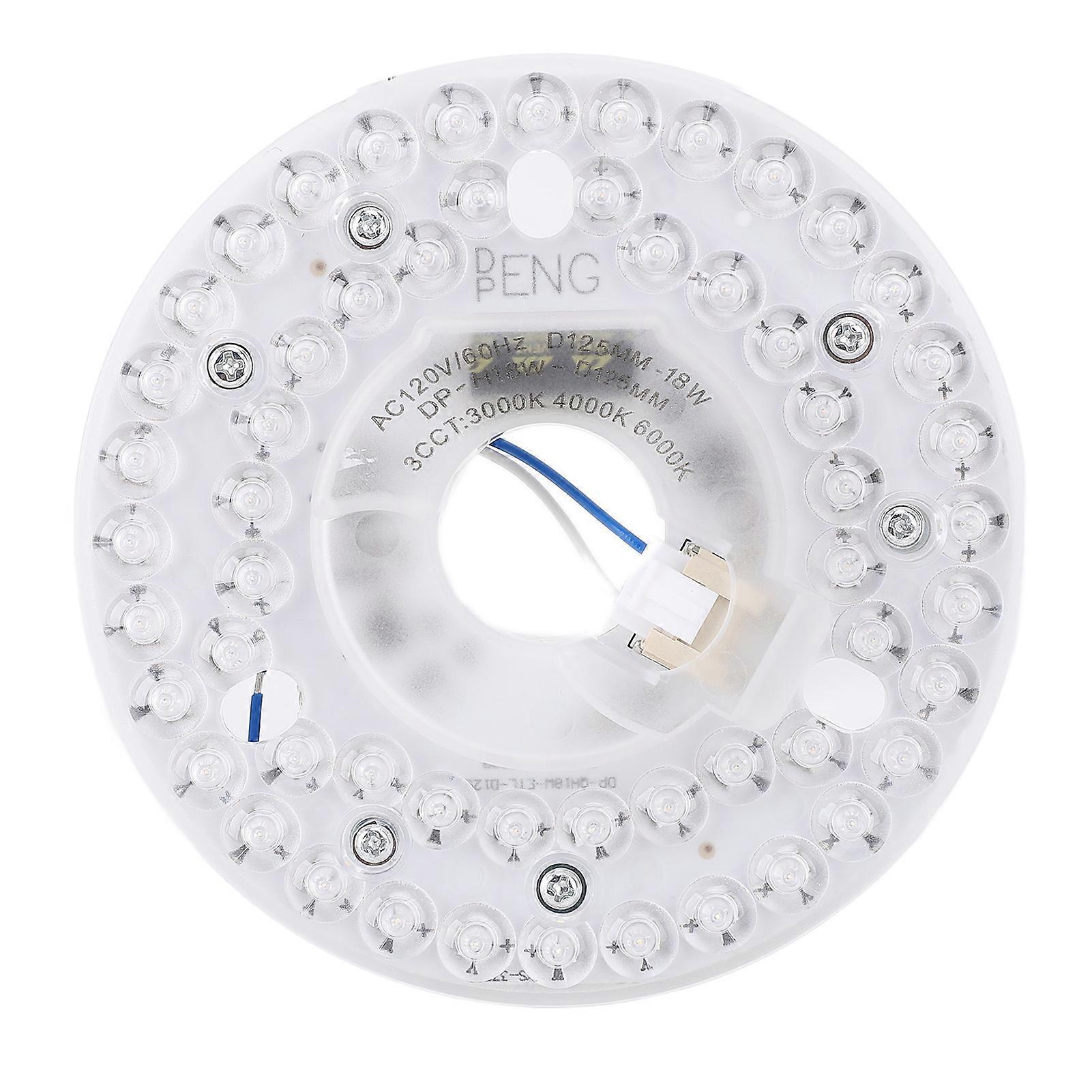 Led-nachrüstset, Runde Deckenleuchte 12,5 Cm, 18 W, 3 Farbtemperaturen (3000 K/4000 K/6000 K), Dimmer, Ersatz-leuchtenfassung Mit Leiterplatte