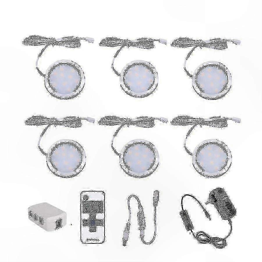 Dimmbares Led-beleuchtungsset Für Schränke, 12v Aluminium-strahler Für Kleiderschränke, Bücherregale, Kleiderschränke (6er-set)
