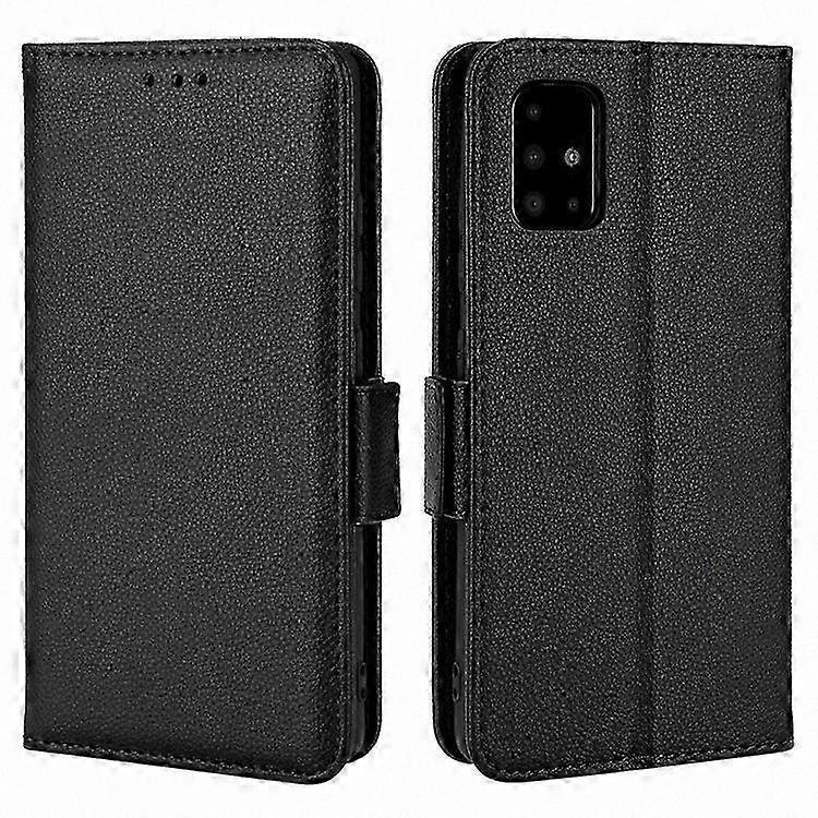 Galaxy A51 5g Sm-a516 Brieftaschenhülle Aus Strukturiertem Lychee-pu-leder, Stoßfeste Hülle Mit Ständer, Robuster Schutz Für Ihr Smartphone