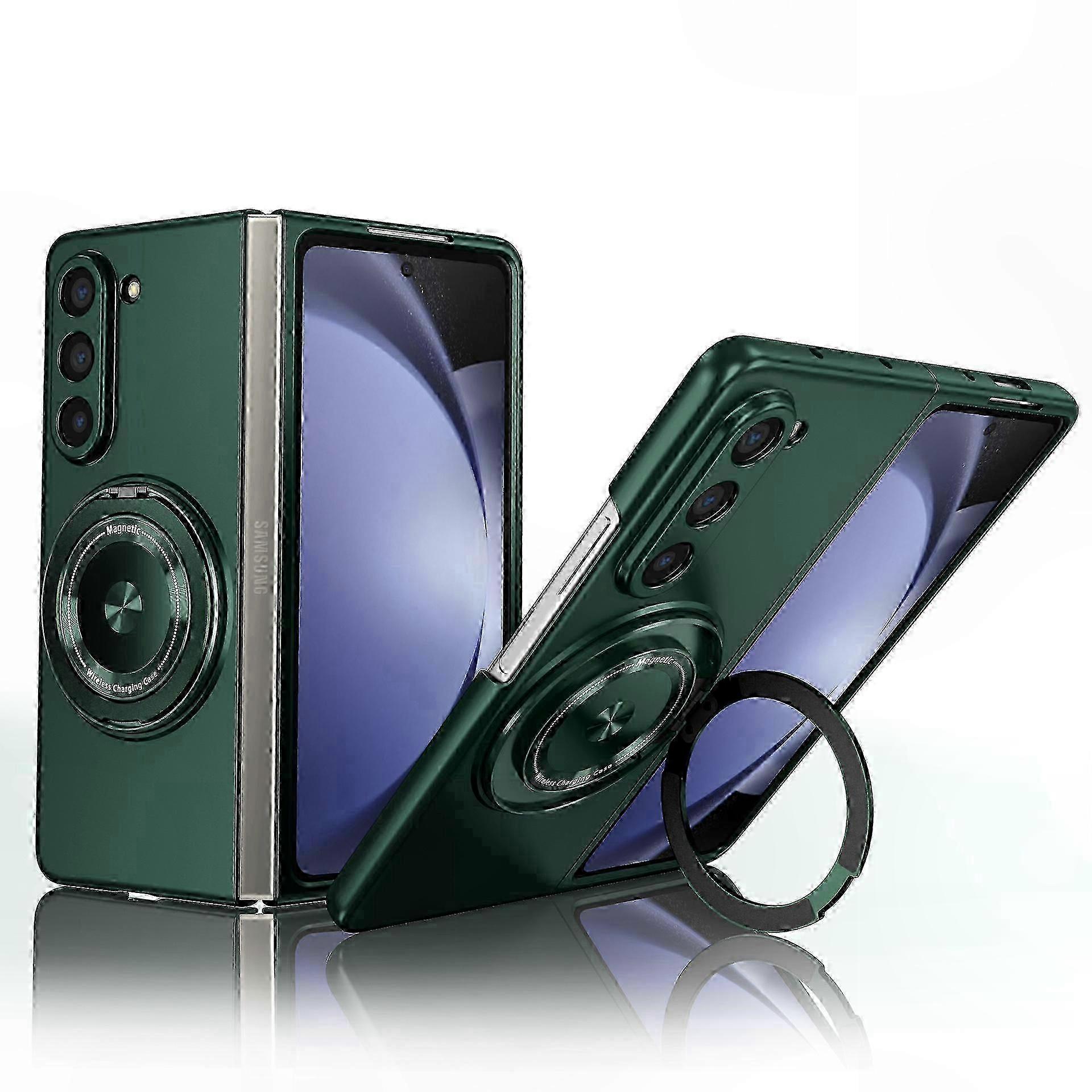 Magnetische Hülle Für Galaxy Z Fold 6, Ultradünne, Stoßfeste Pc-hülle Mit Drehbarem Ringständer, Magsafe-kompatibel