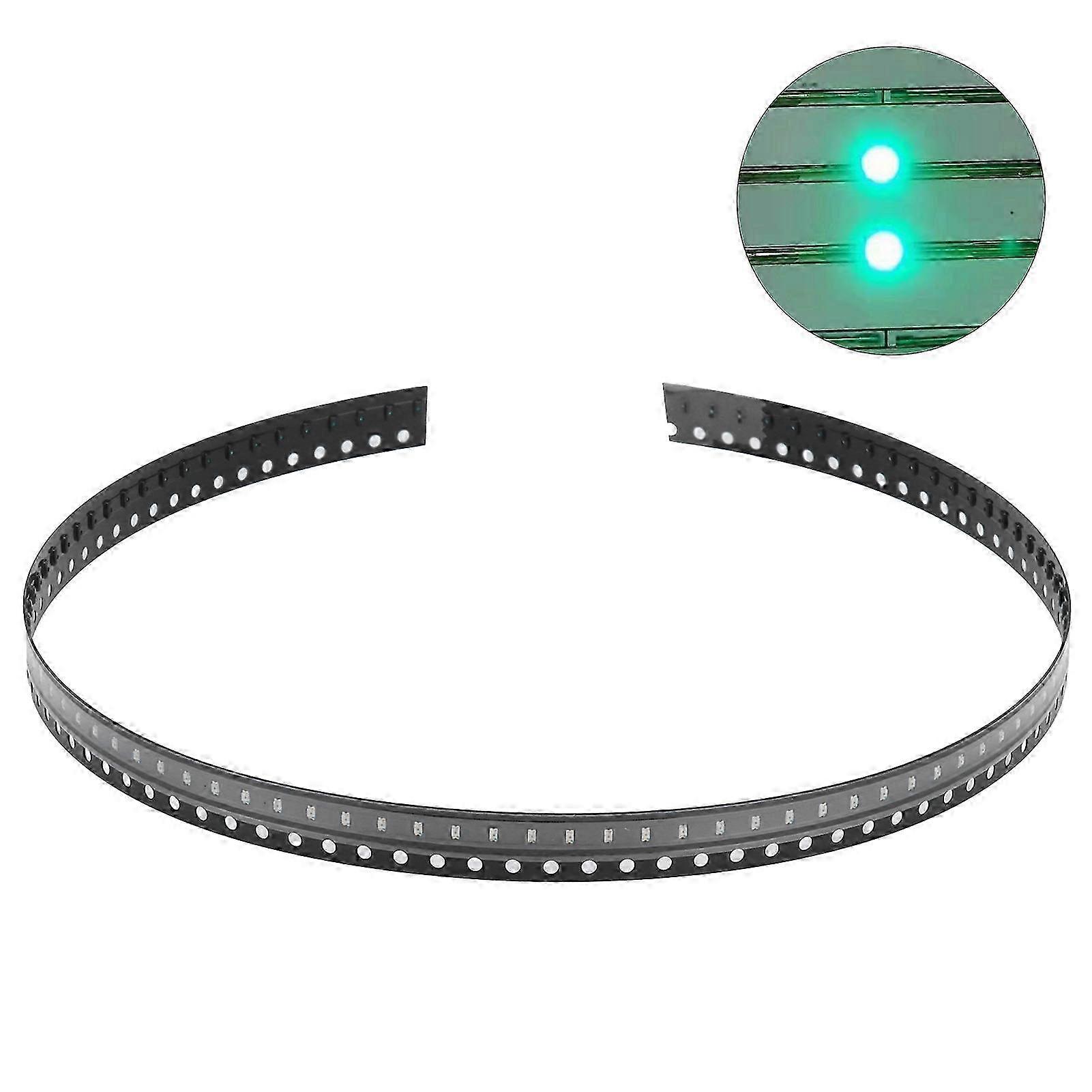 Packung Mit 100 Smaragdgrünen Smd-leds, Robuste Und Miniaturisierte Elektronische Bauteile, Niederspannung Für Den Diy-leiterplattenbau, Hochzuverlässiges Lötset