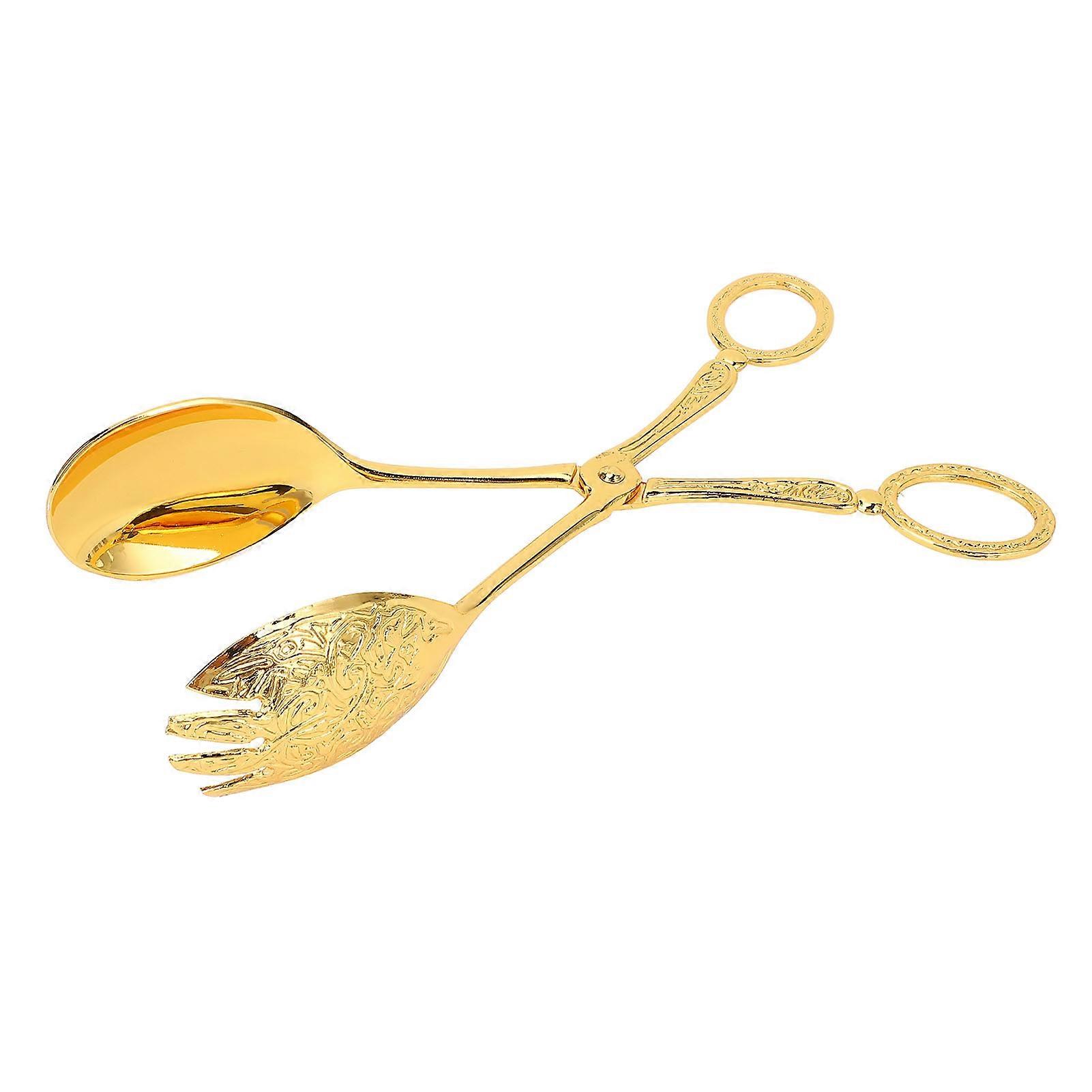 Multifunktionale Metallzangen Im Europäischen Stil, Servierbesteck Für Kuchen, Brot, Obst, Zum Kochen Zu Hause Und Für Partybuffets, 2er-set