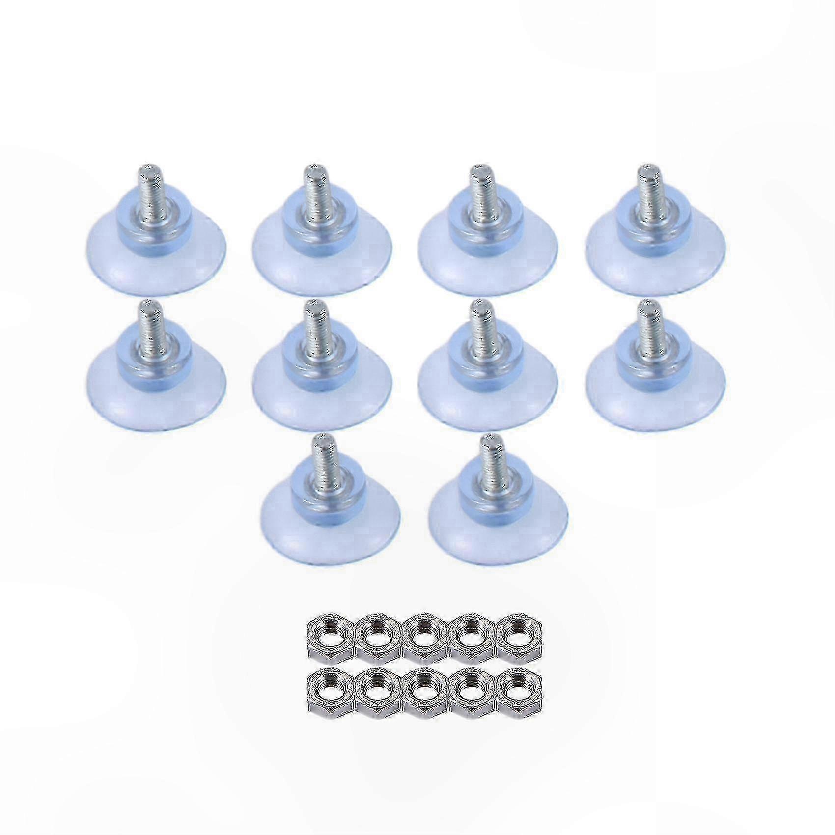 M6 Gummisaugfüße Für Glastischbeine, 10er-packung, Stabile Befestigung, Universeller Ersatz.
