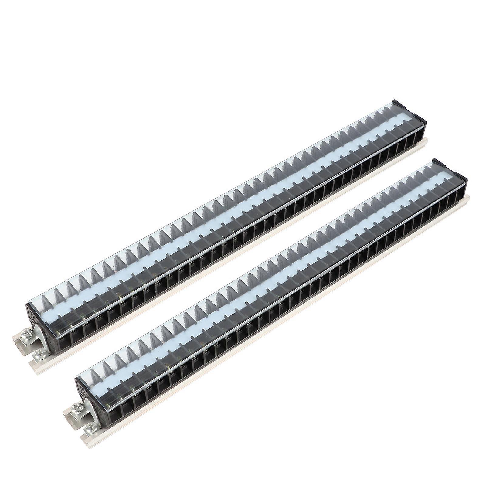 660v 15a Zweireihiger Klemmenblock, Universeller Klemmenblock Mit Staubschutzkappe, Sicherer Verbindungsblock Für Verschiedene Industrielle Anwendungen.