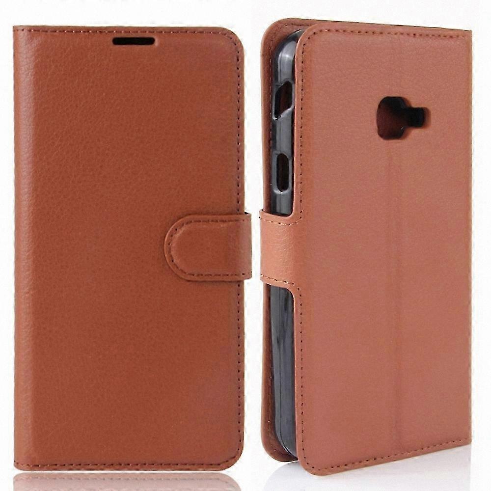 Galaxy Xcover 4s / Xcover 4 / G390f Hülle Aus Strukturiertem, Litschifarbenem Pu-leder, Klapphülle Mit Ständer, Robuster Schutz Für Ihr Smartphone