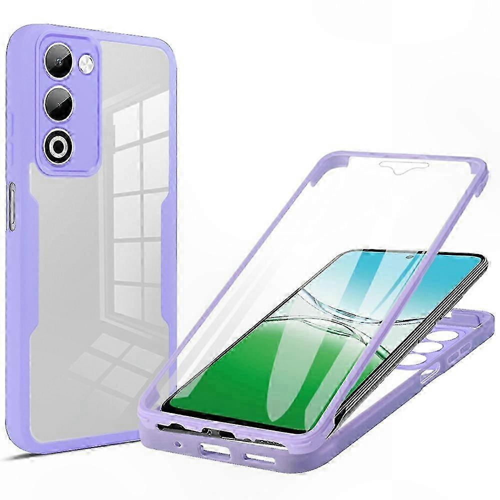 Transparente Hybrid-schutzhülle Mit Displayschutzfolie Für Oppo A5 5g, Acryl- Und Tpu-schutz, Stoßfeste Handyhülle