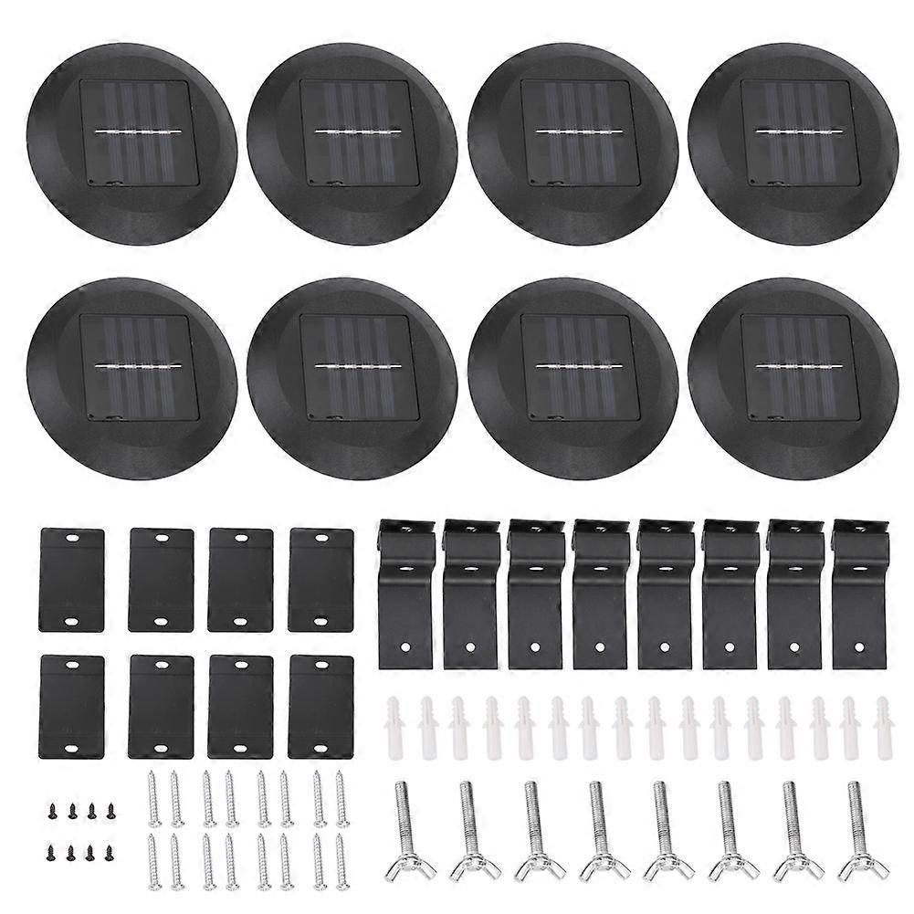 Wasserdichte 9-led-solarleuchte Für Dachrinnen, Zäune Und Mauern, Garten, Terrasse Und Einfahrt