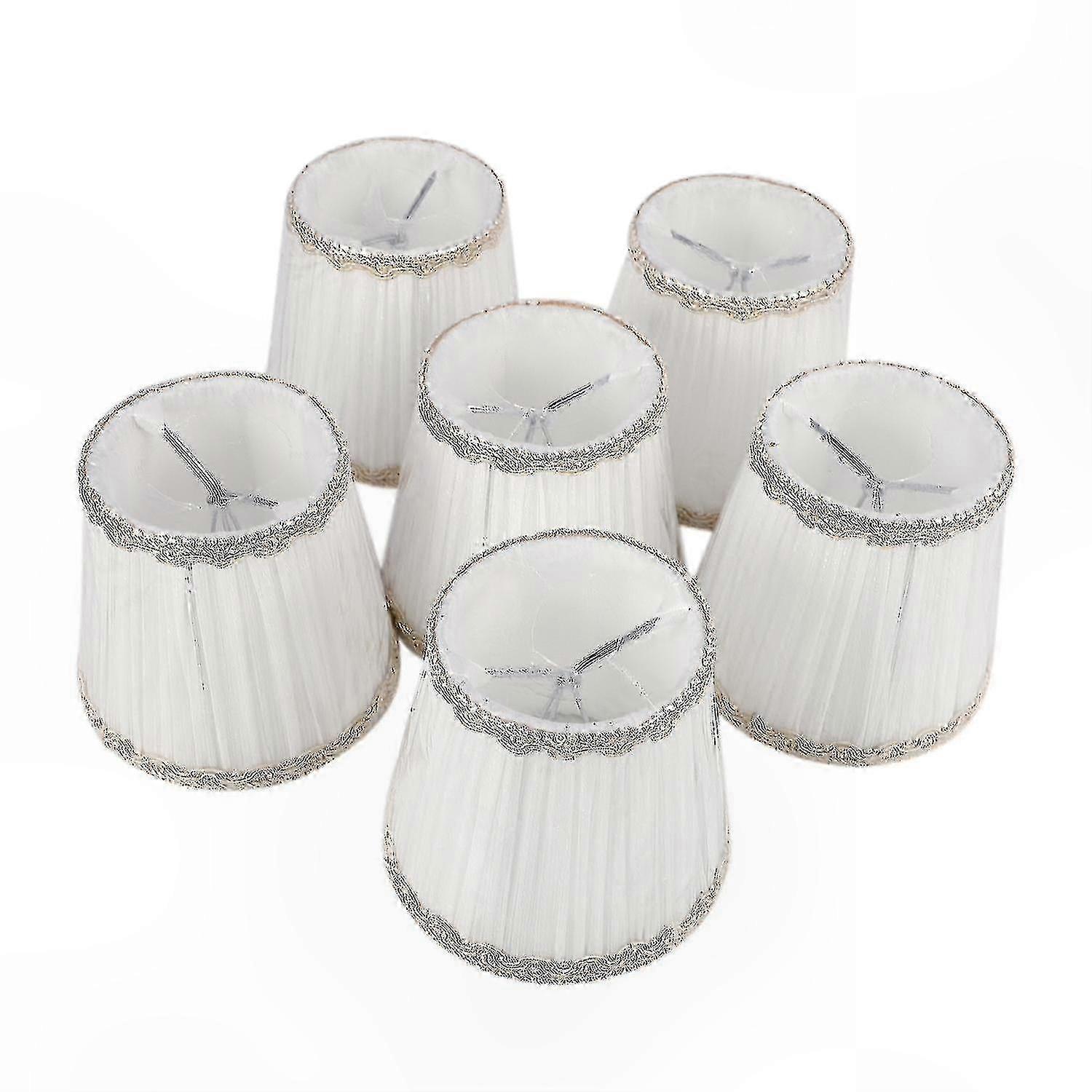 Aufsteckbare Lampenschirme Für Kerzenbirnen, Kronleuchter-lampenabdeckungen, 6er-set, Dekorative Lampenschirme