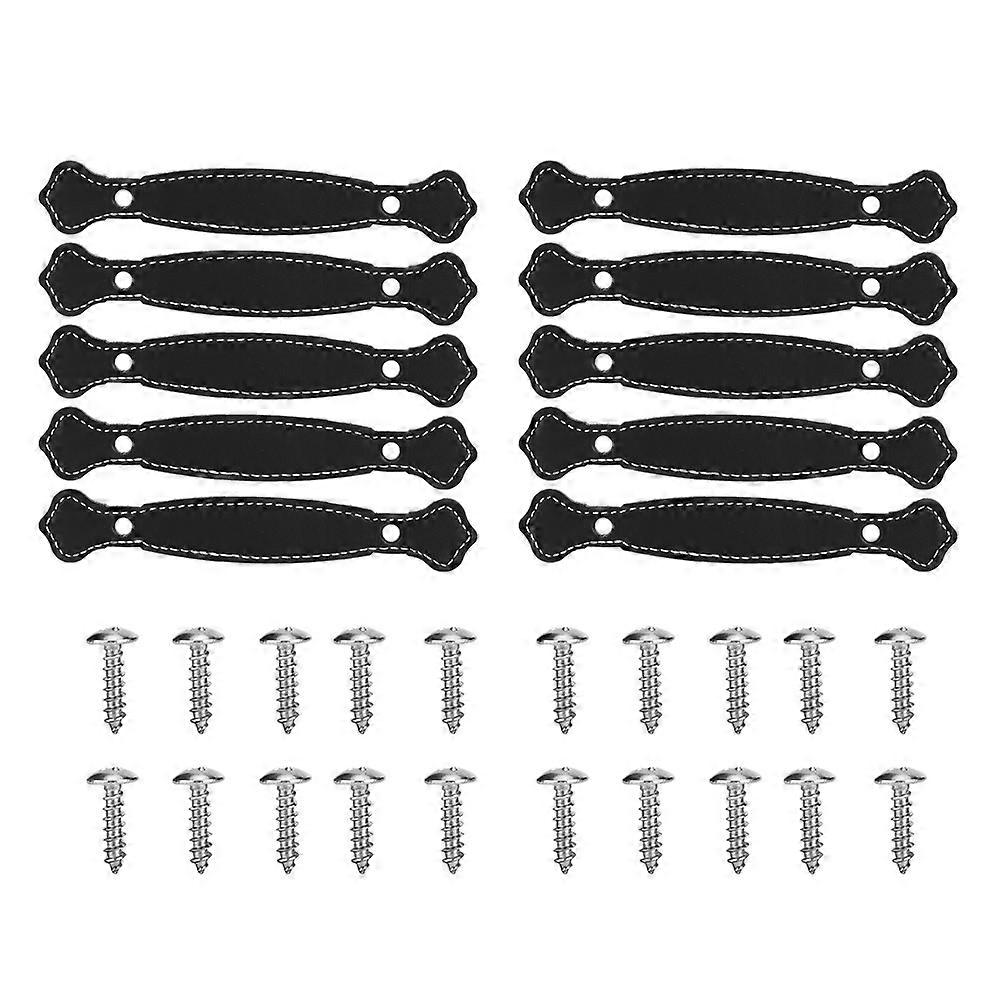 Türgriffe Aus Leder Für Schränke, Schubladen Und Küchenmöbel, Zuggriffe Für Schränke Und Kommoden, Echtes Leder, Robuste Verarbeitung, Mehrfachpackung, Für Den Innenbereich.